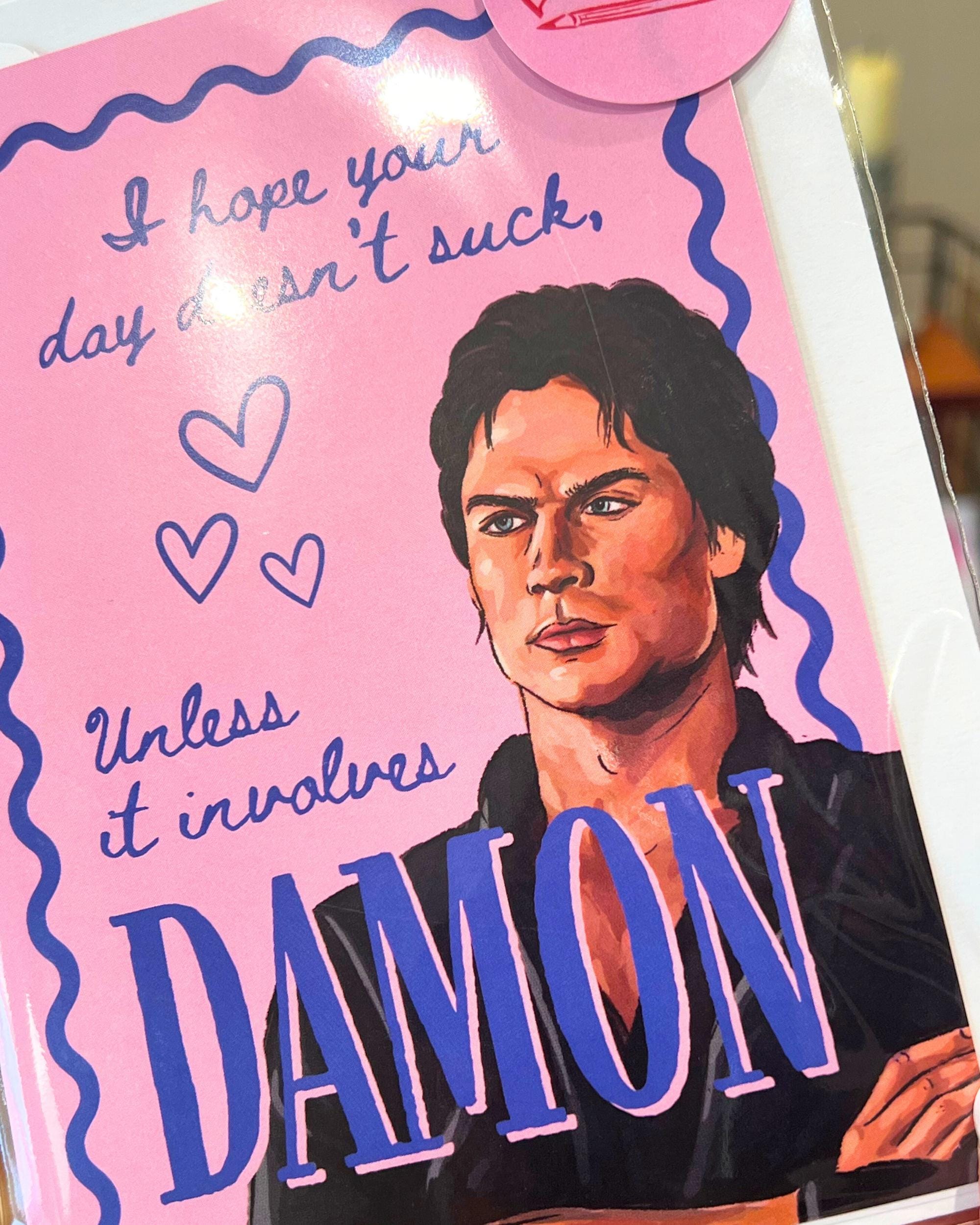 Damon Salvatore Birthday Card