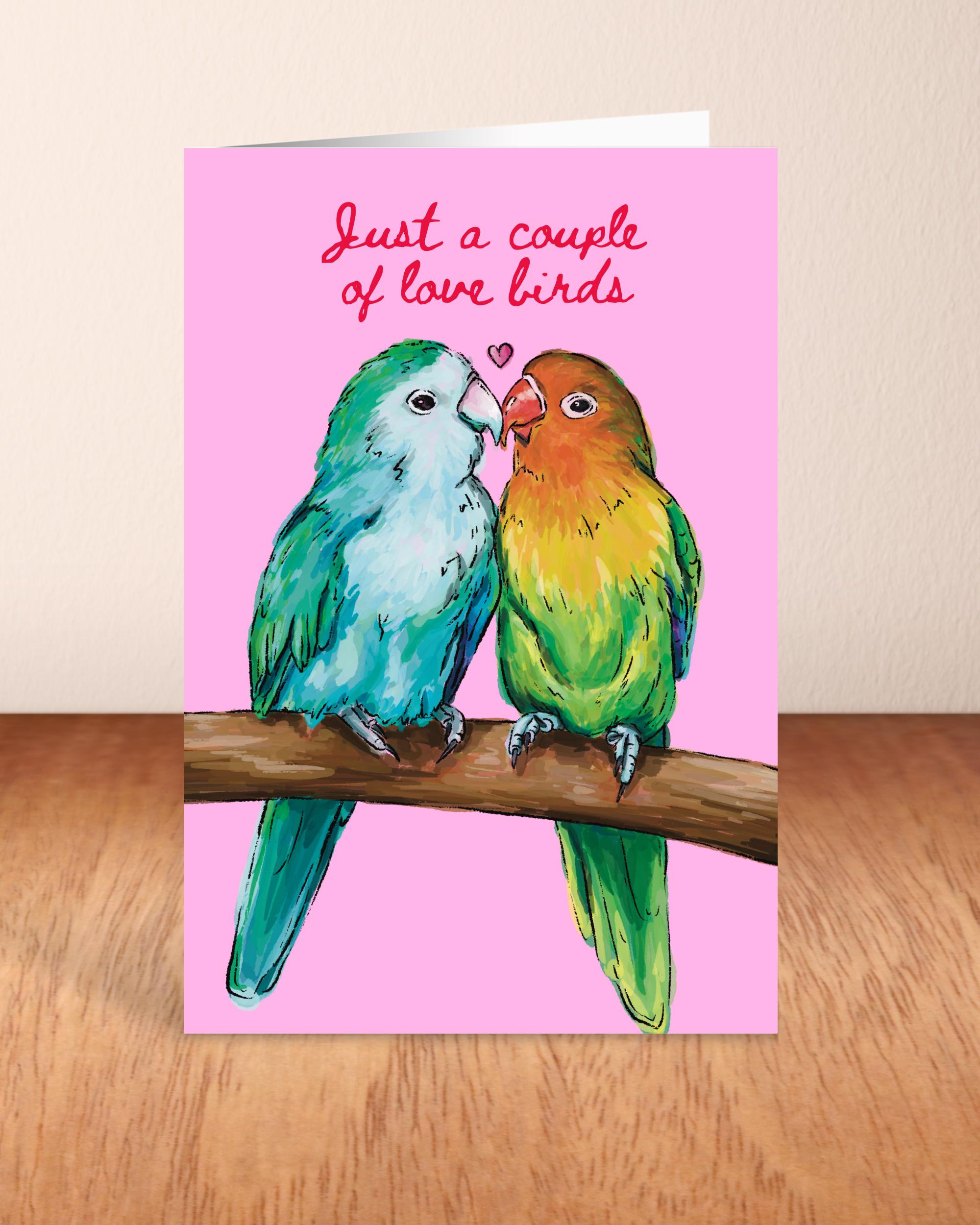 Cute Love Birds Card