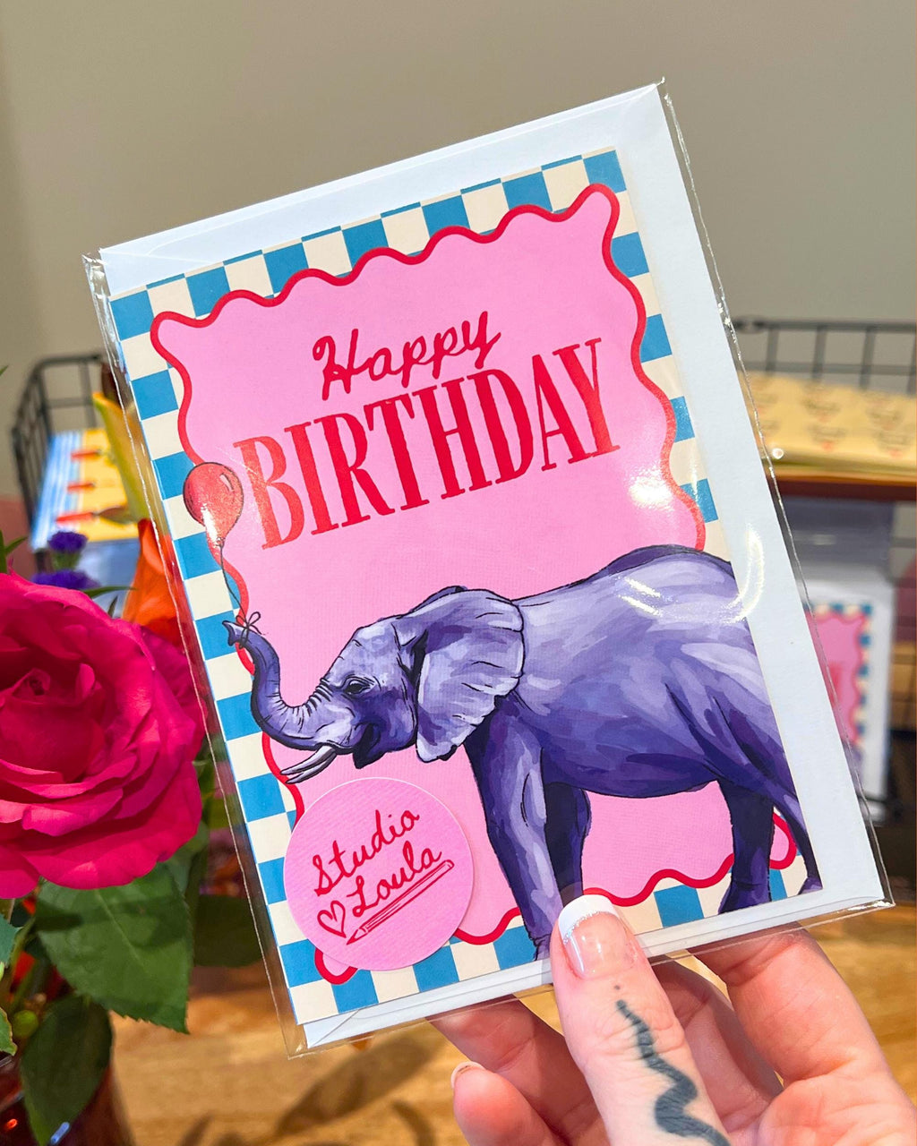 Elephant Birthday Card