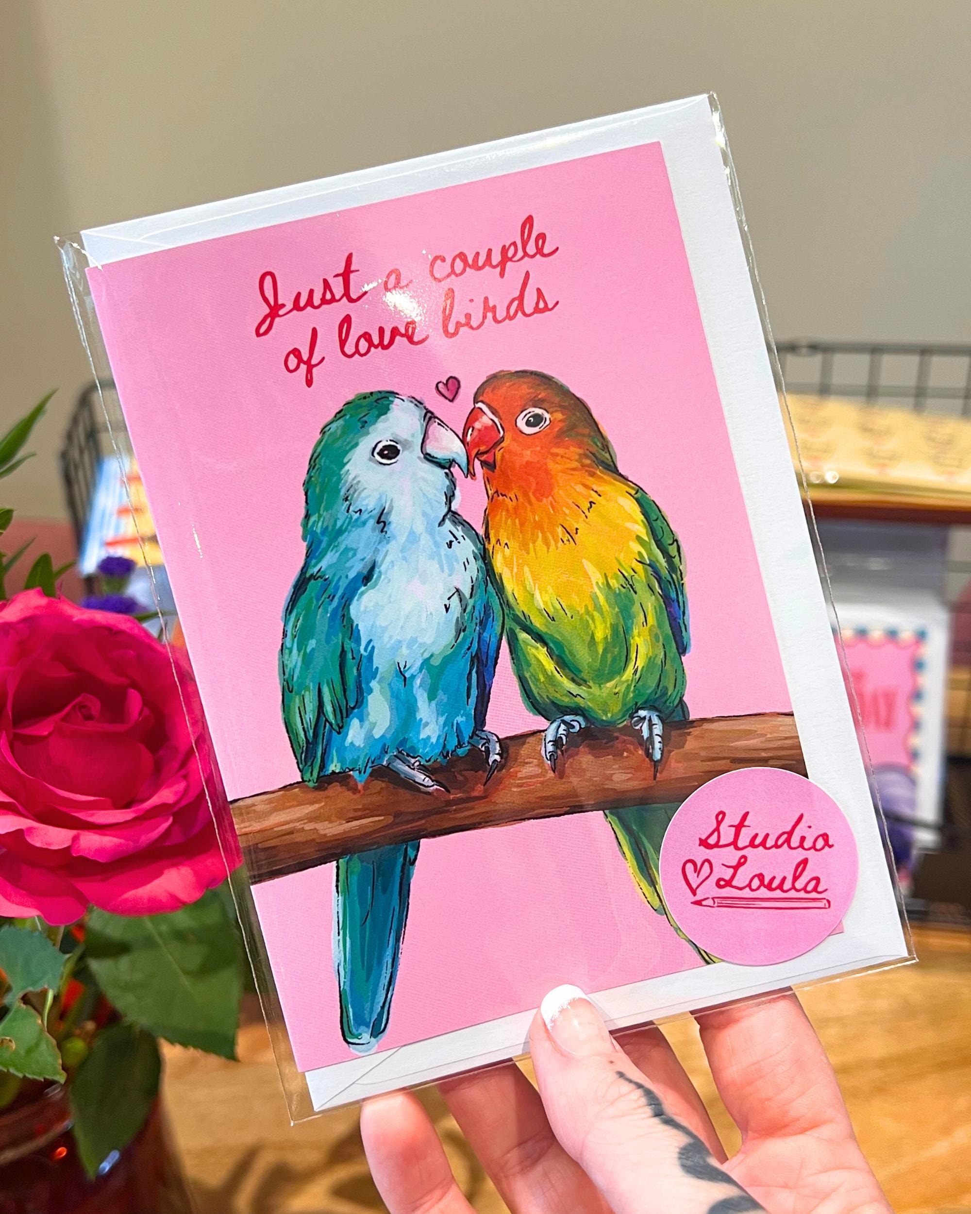 Cute Love Birds Card