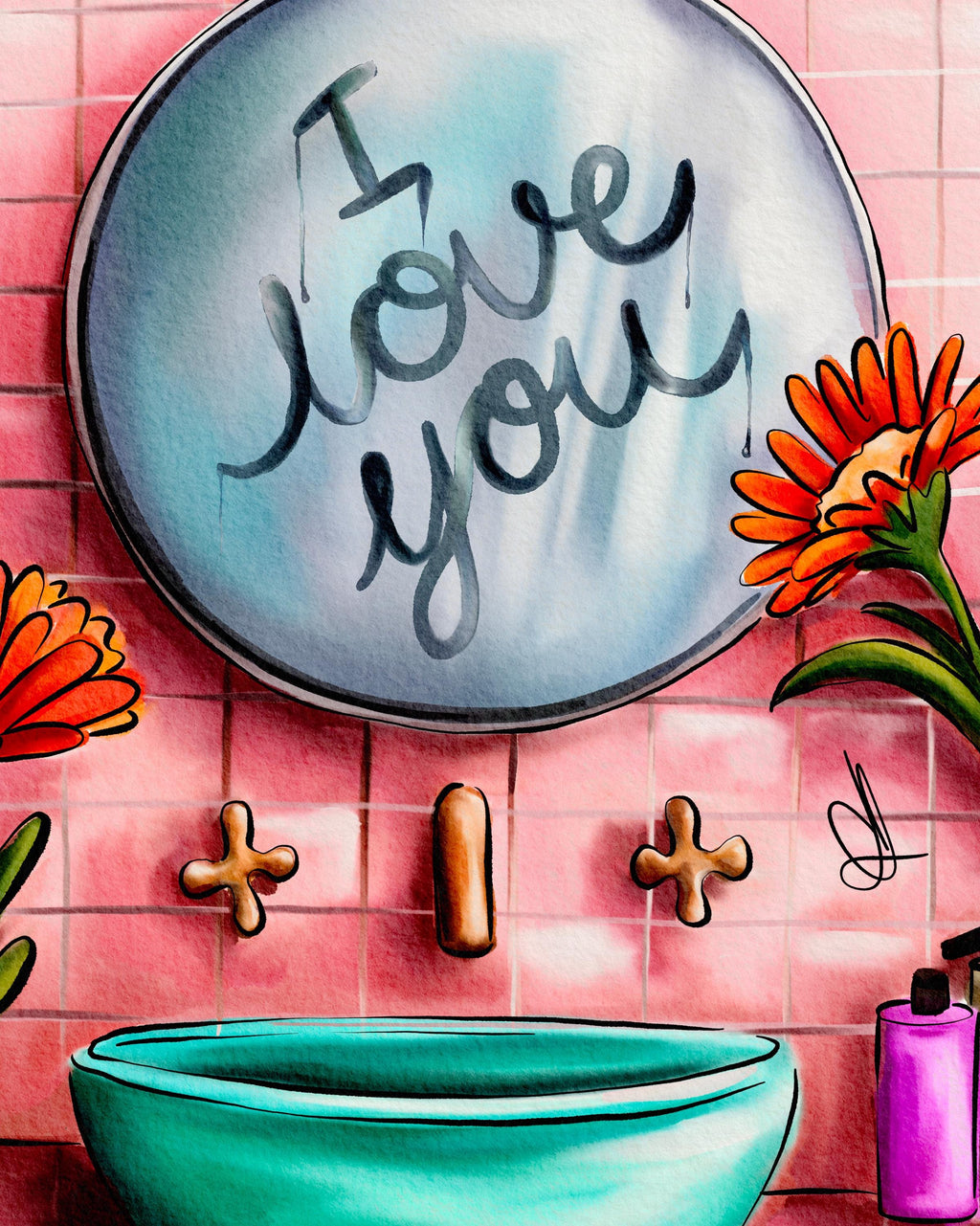 Mirror Message Love Card