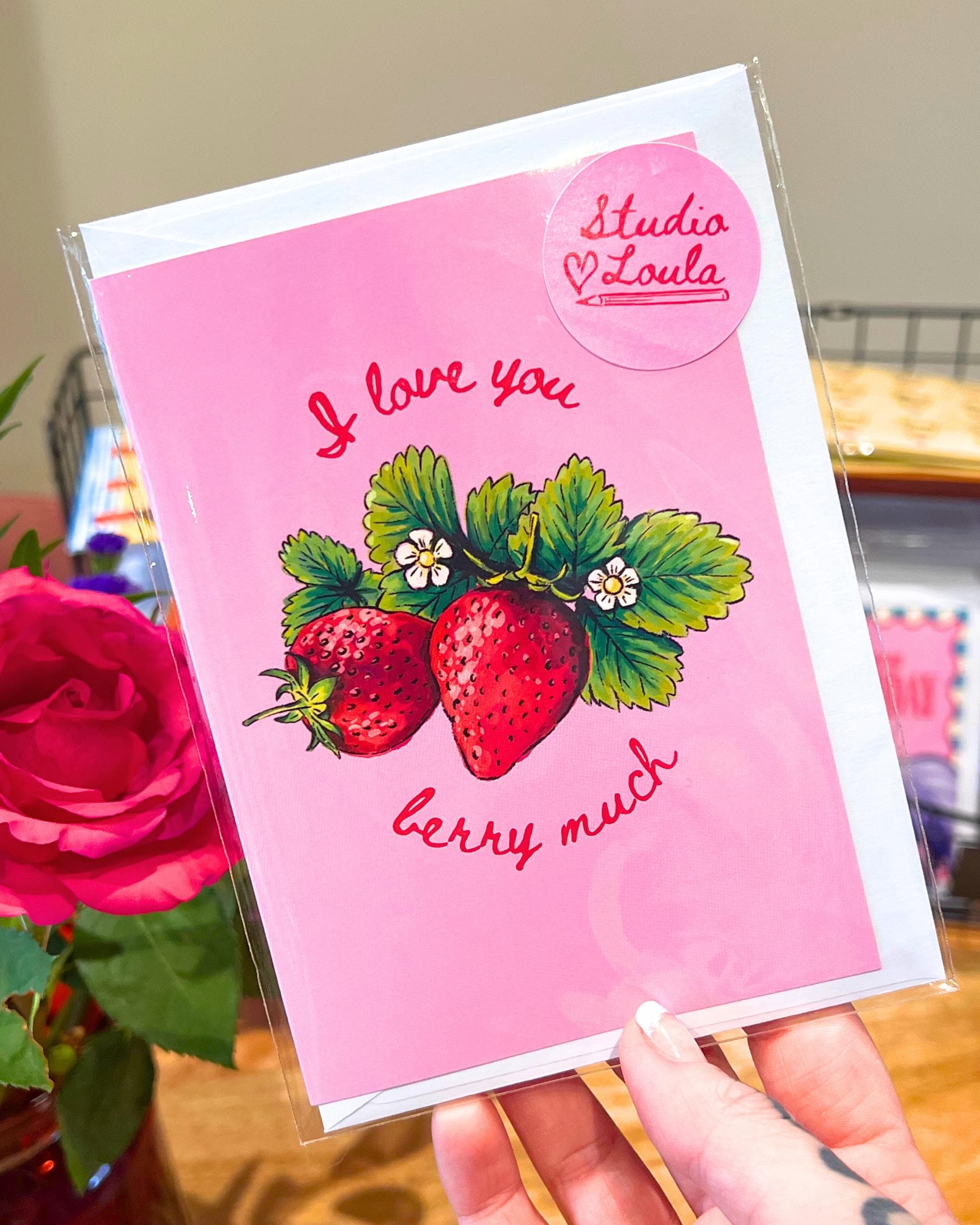 I Love You Berry Much - Love Card