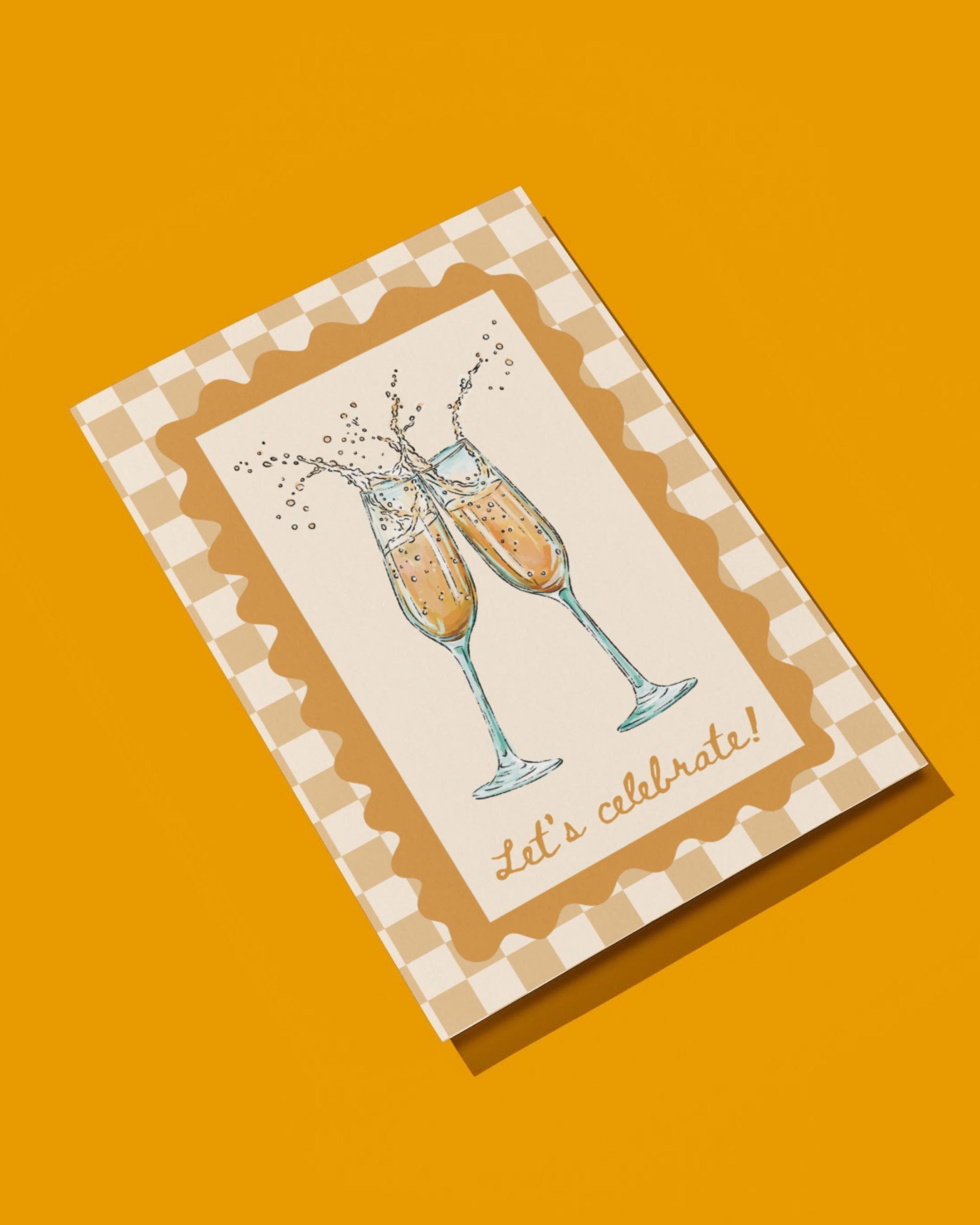 Champagne Toast Celebration Card