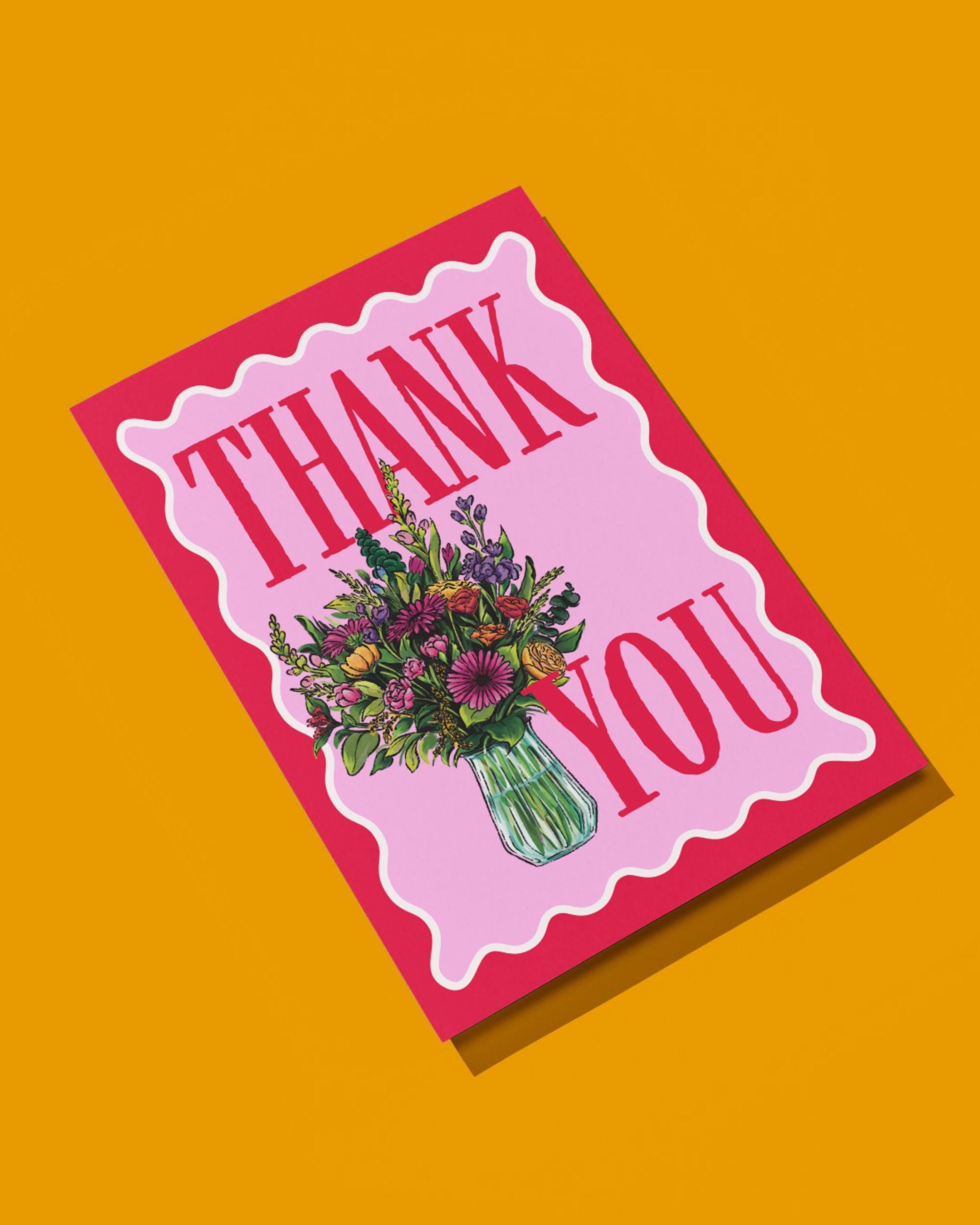 Bouquet Thank You Card