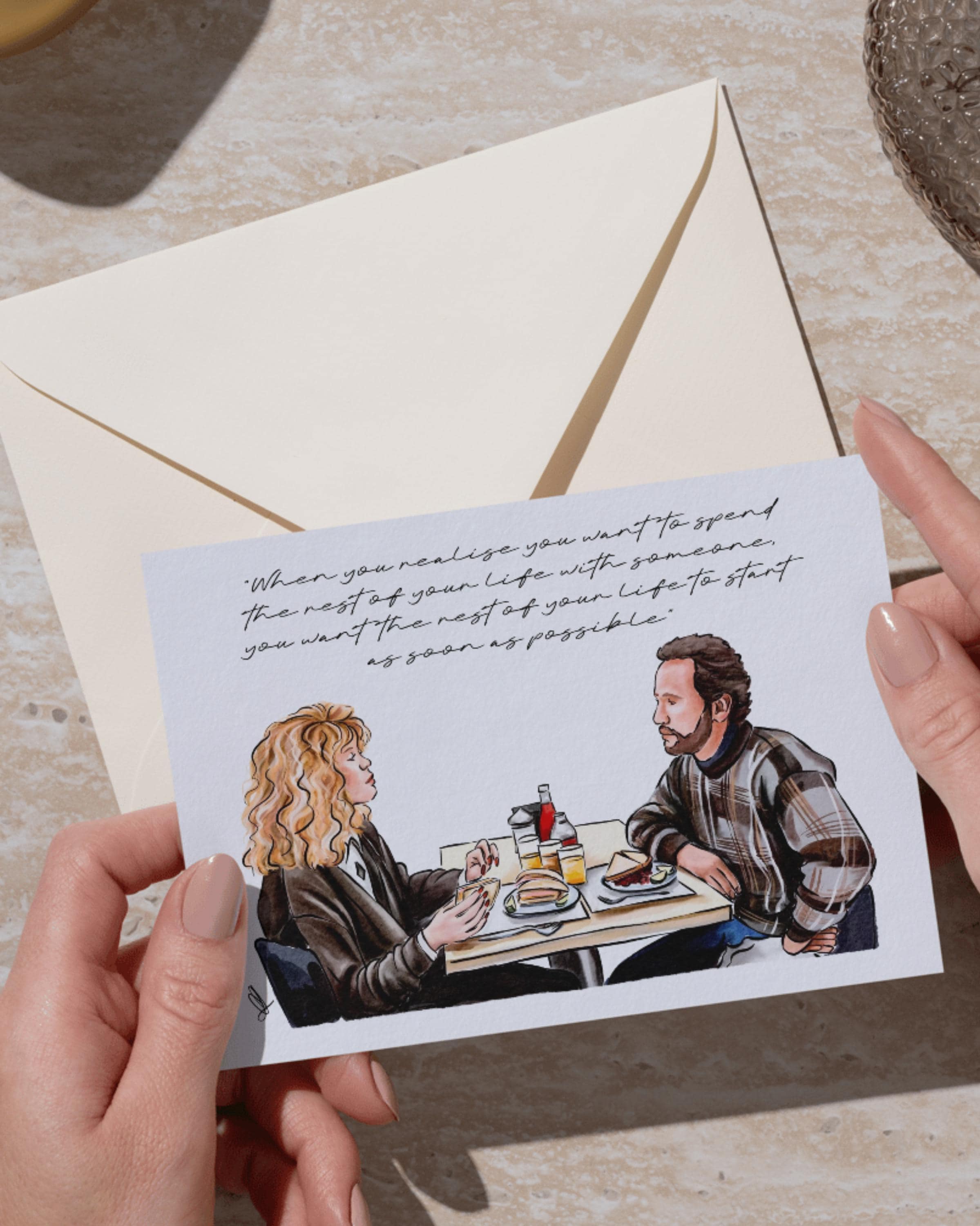 Harry Met Sally Inspired Love Card