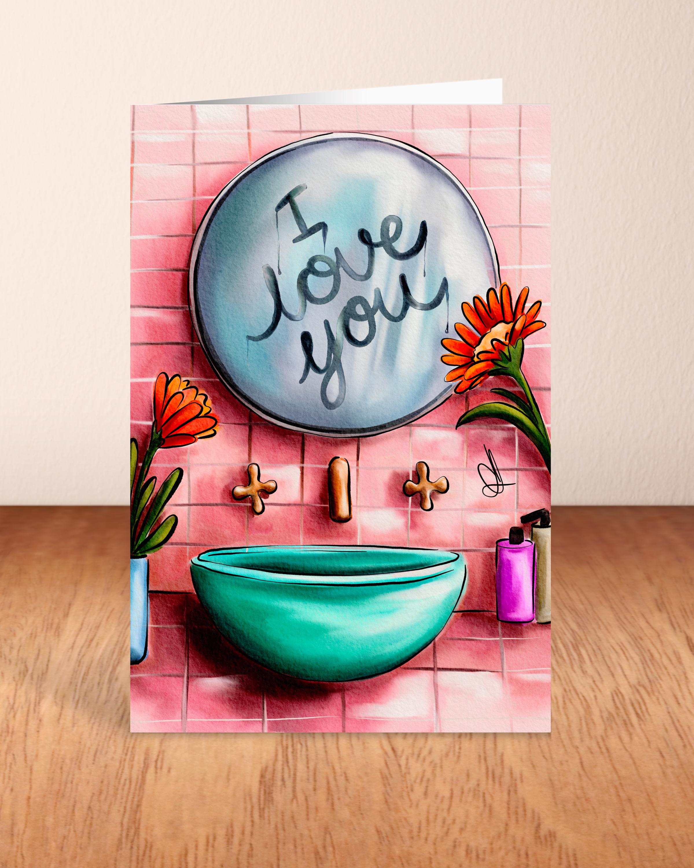 Mirror Message Love Card