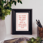 Things That Make You Happy - Art Print