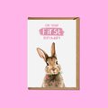 First Birthday Bunny - A6 Card
