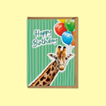 Birthday Giraffe - A6 Card