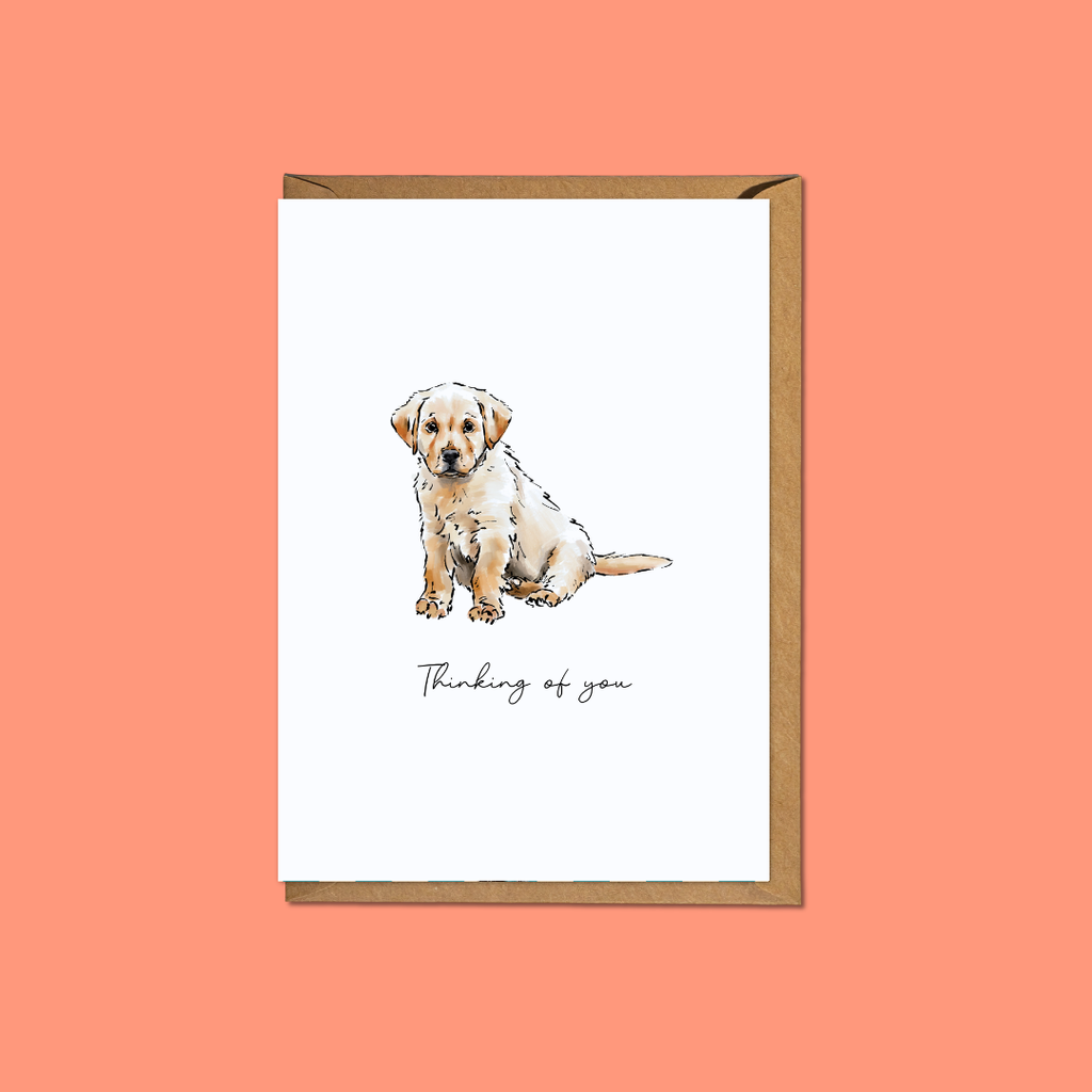 Thinking Of You Puppy - A6 Card