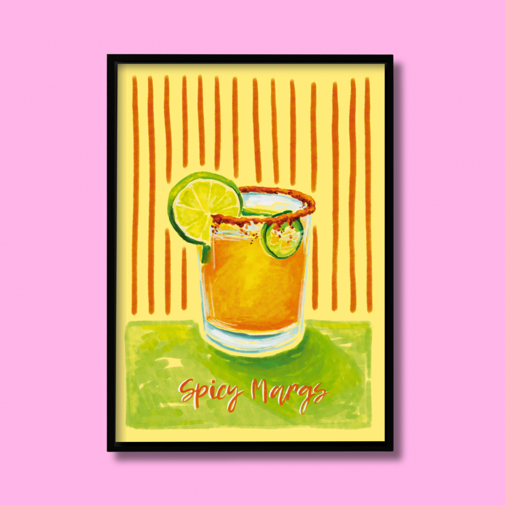 Spicy Margs Cocktail - Art Print
