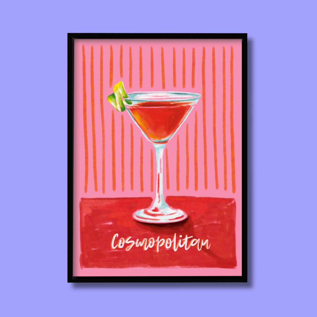 Cosmopolitan Cocktail - Art Print