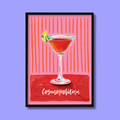 Cosmopolitan Cocktail - Art Print