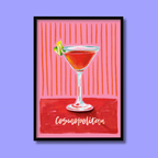 Cosmopolitan Cocktail - Art Print