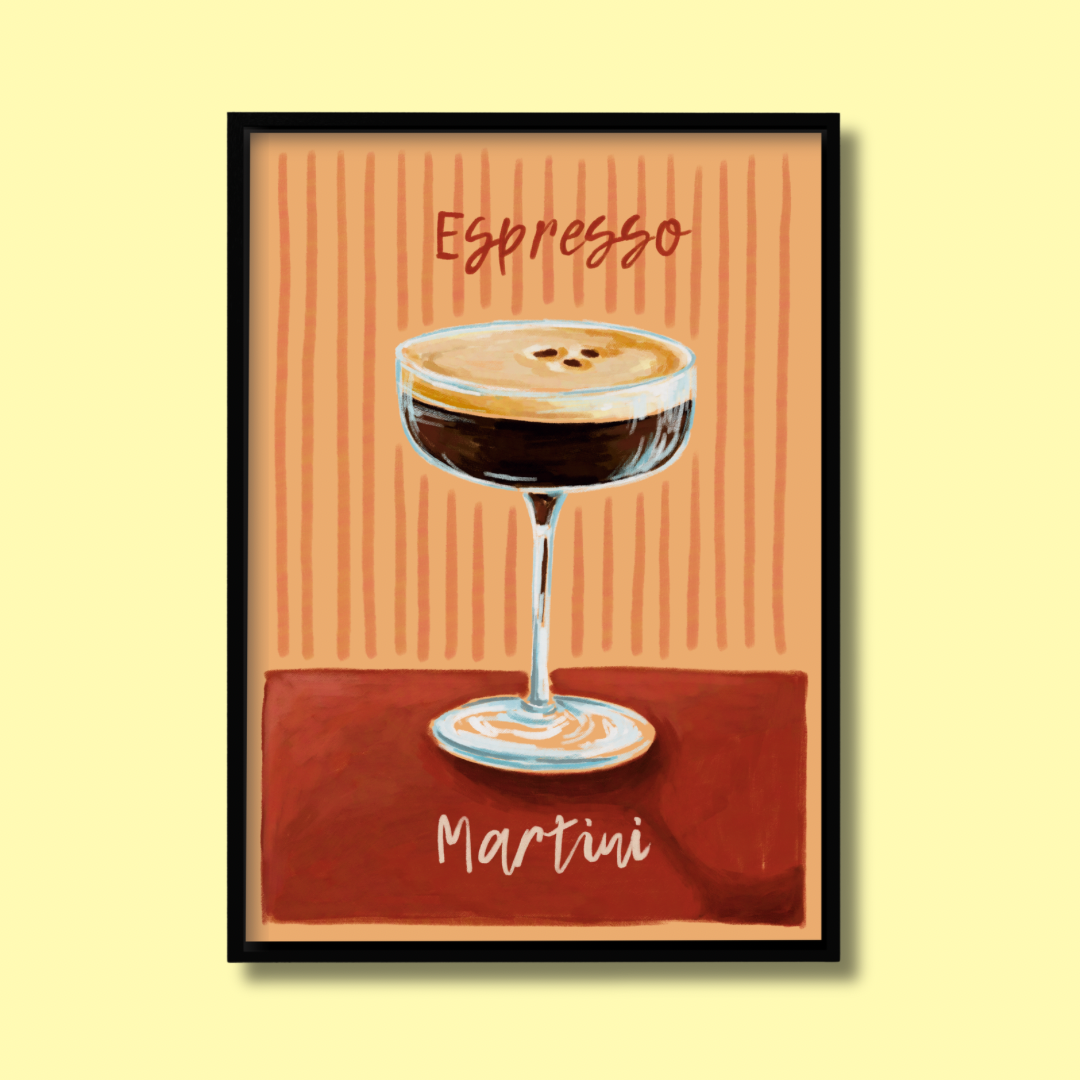 Espresso Martini Cocktail - Art Print