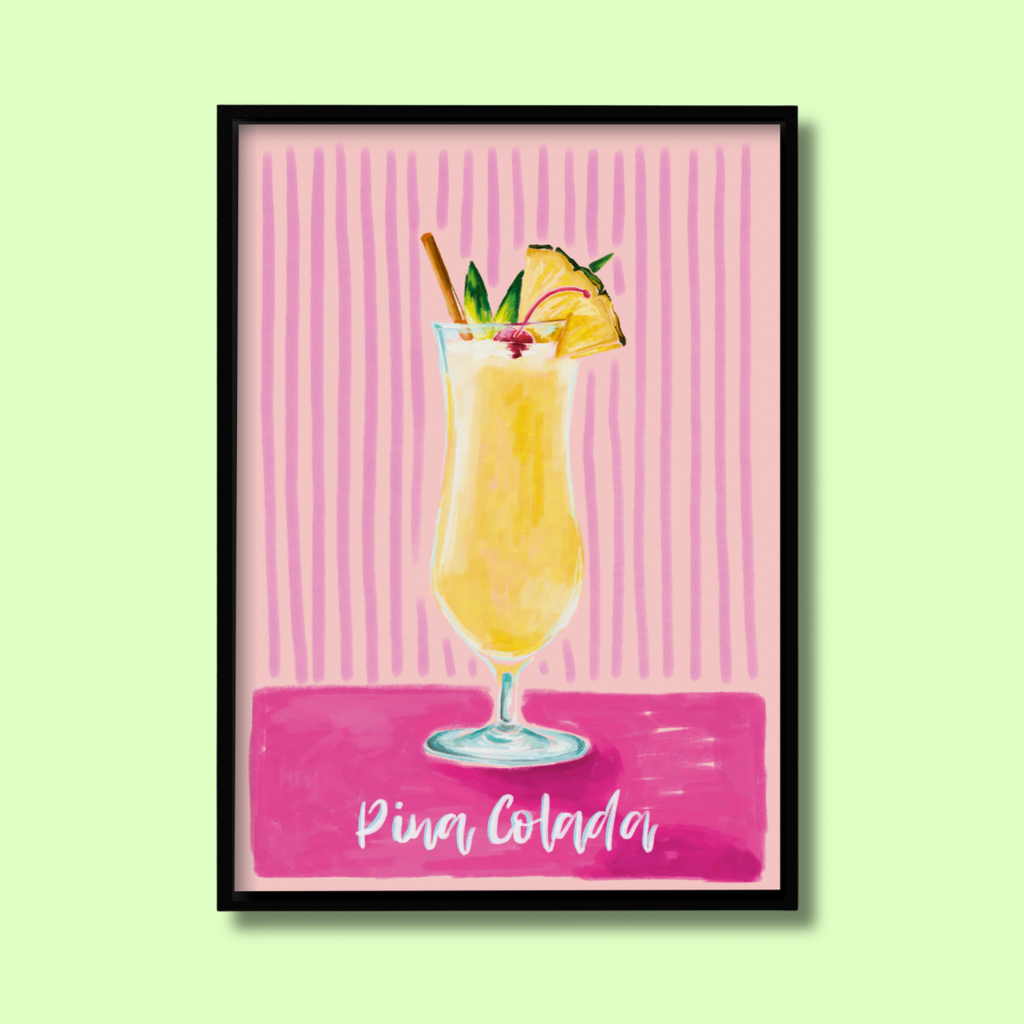 Pina Colada Cocktail - Art Print