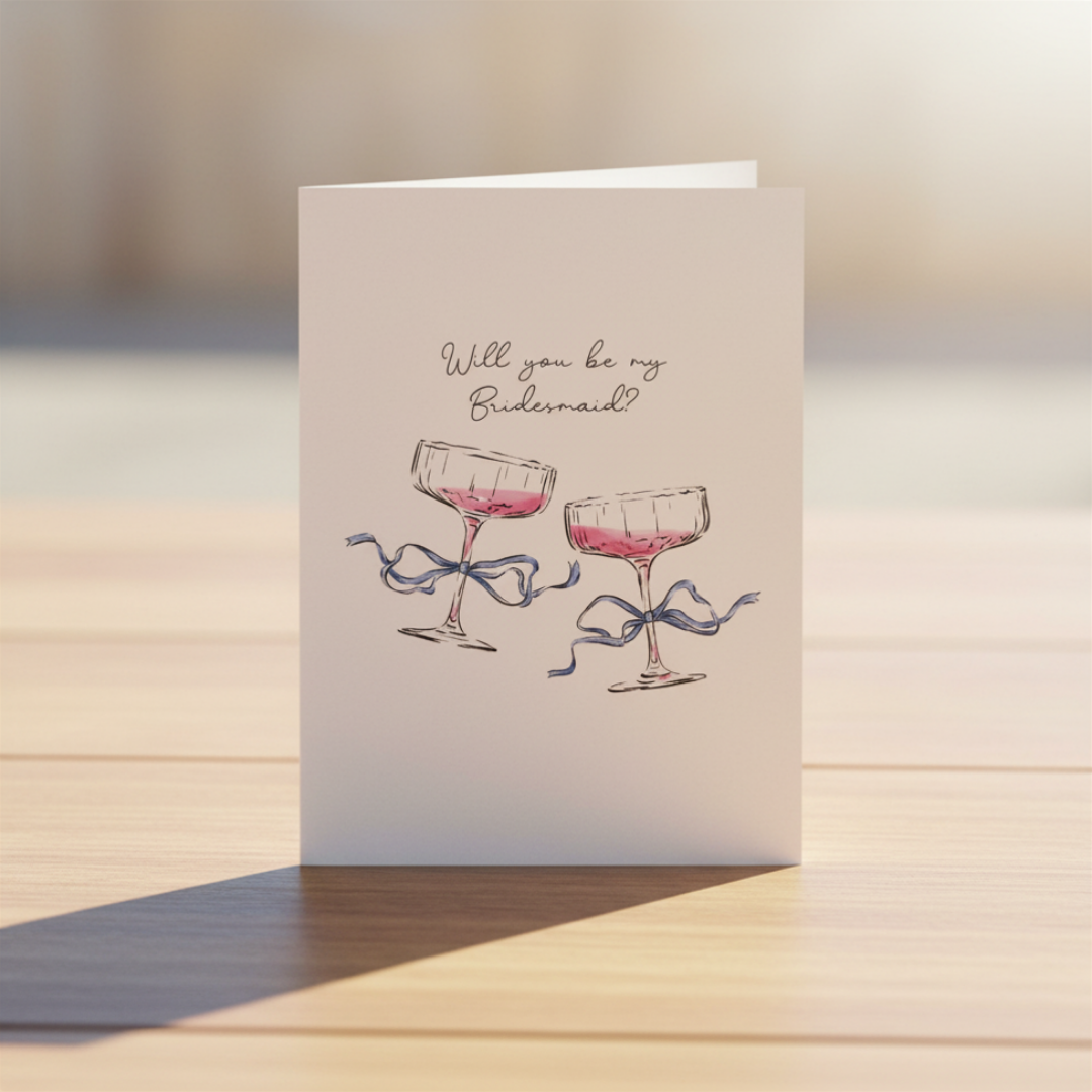Will You Be My Bridesmaid? - Personalised A6 Card