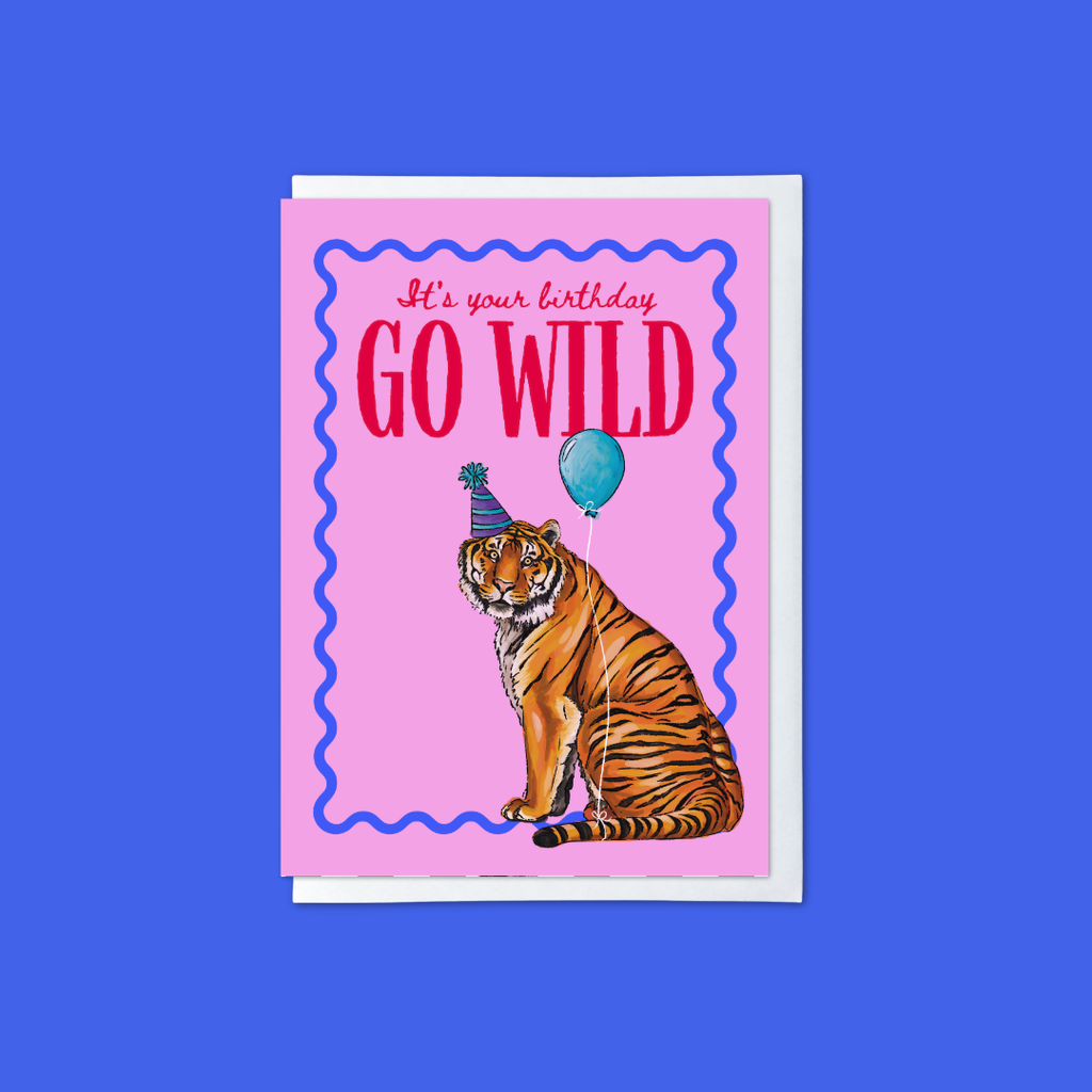 Go Wild Tiger - A6 Card