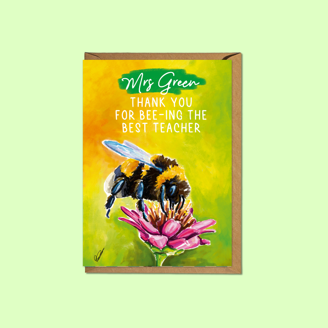 Thank You Teacher - Personalised Card