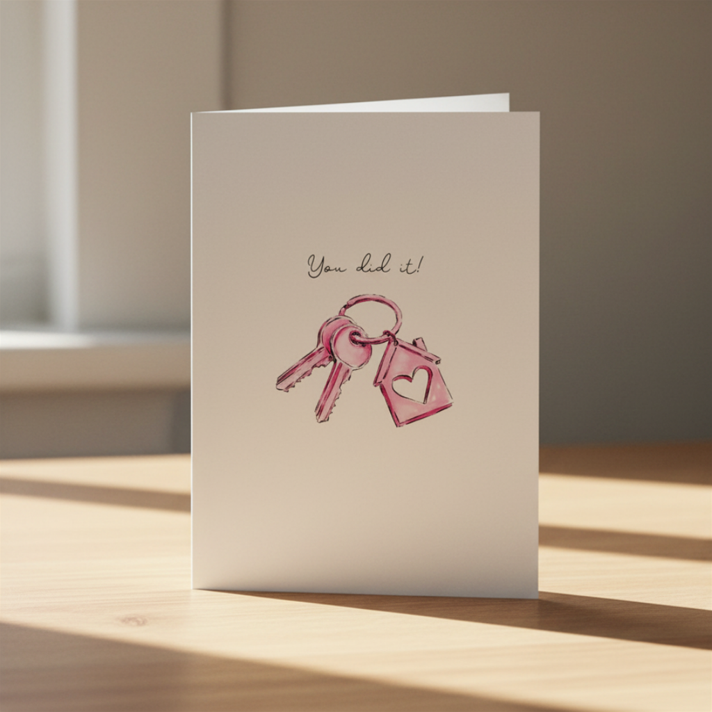 New Home “You Did It!” - Personalised A6 Card