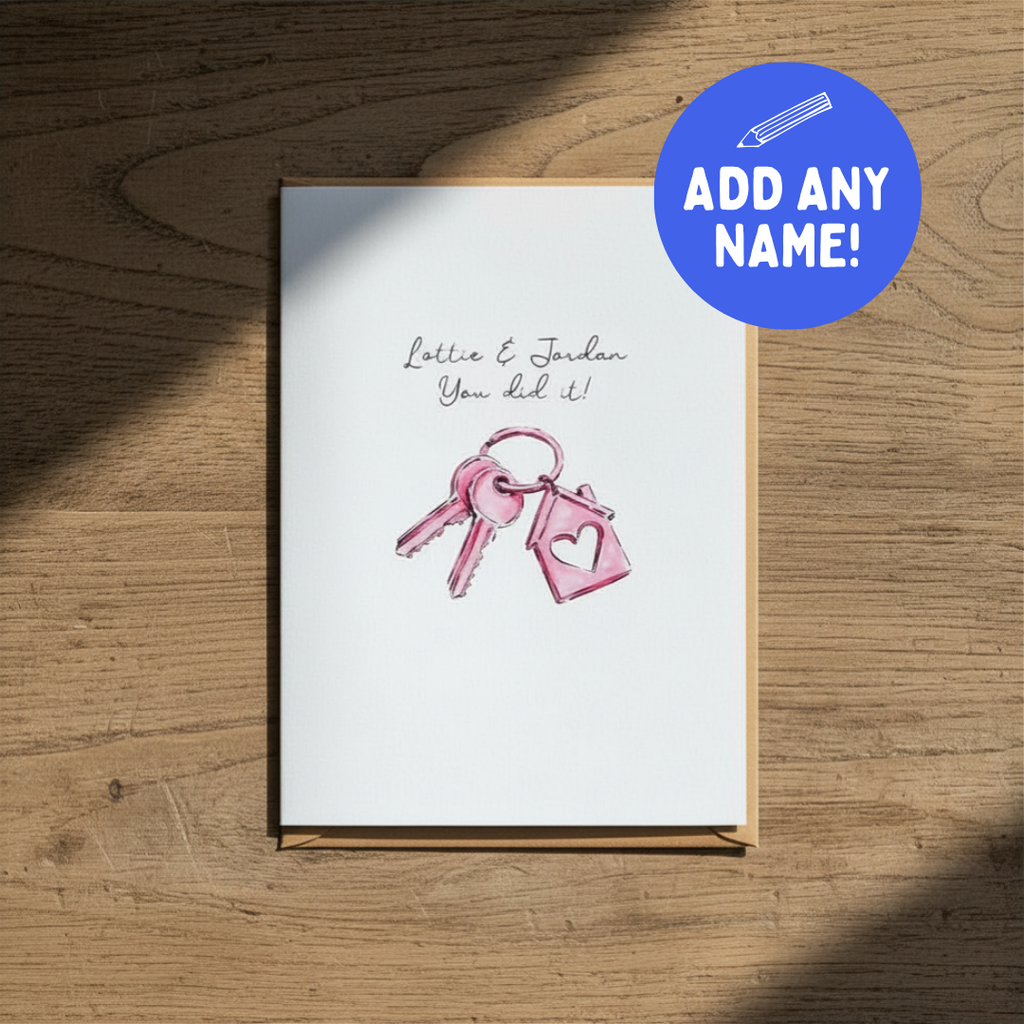 New Home “You Did It!” - Personalised A6 Card