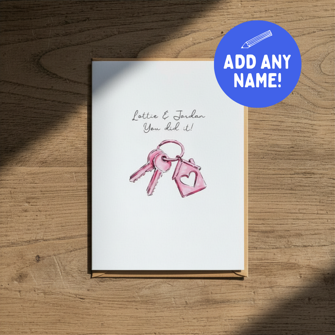 New Home “You Did It!” - Personalised A6 Card