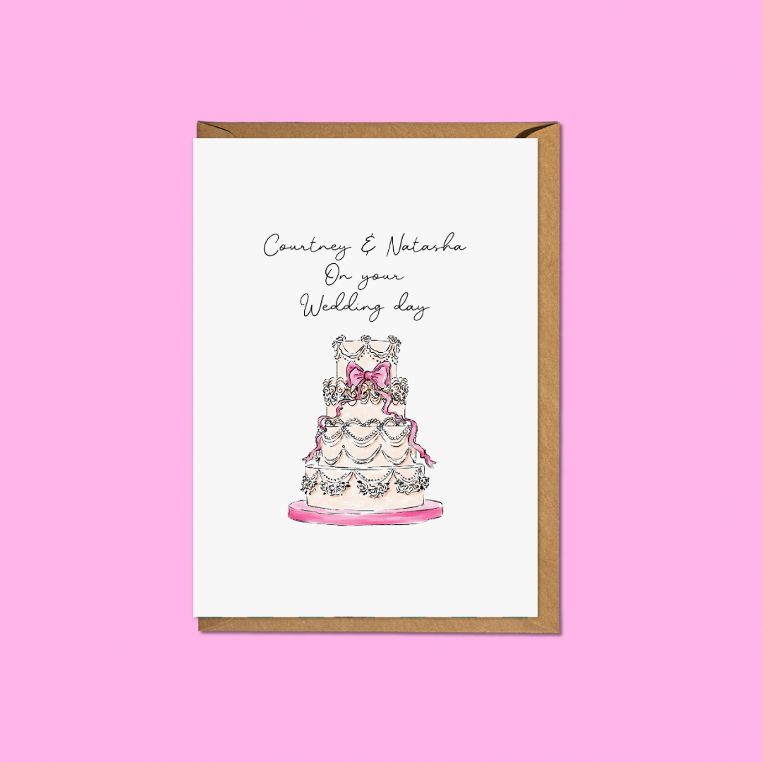 On Your Wedding Day - Personalised A6 Card