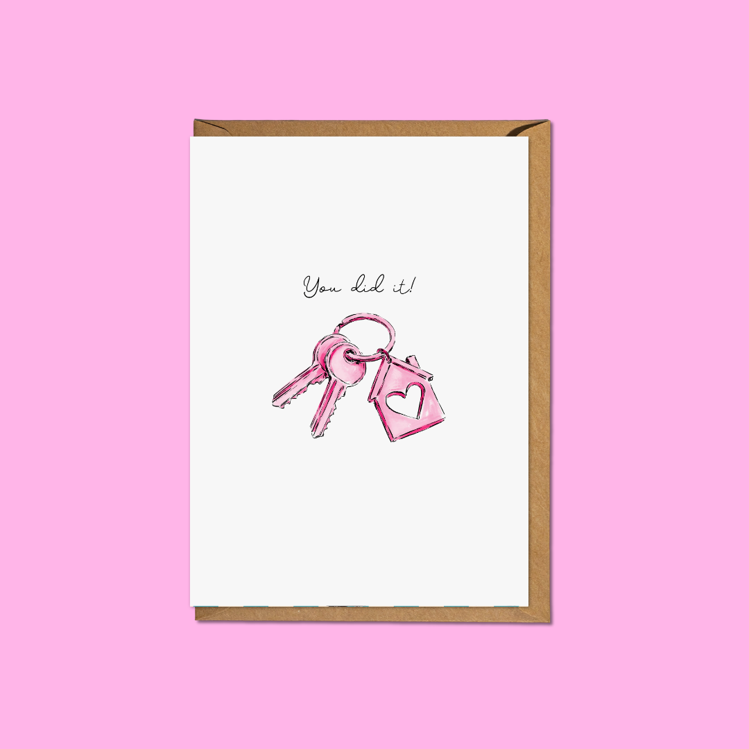 New Home “You Did It!” - Personalised A6 Card