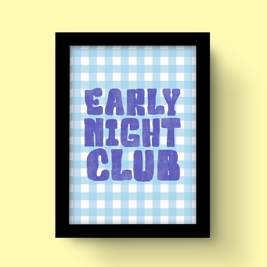 Early Night Club - Art Print