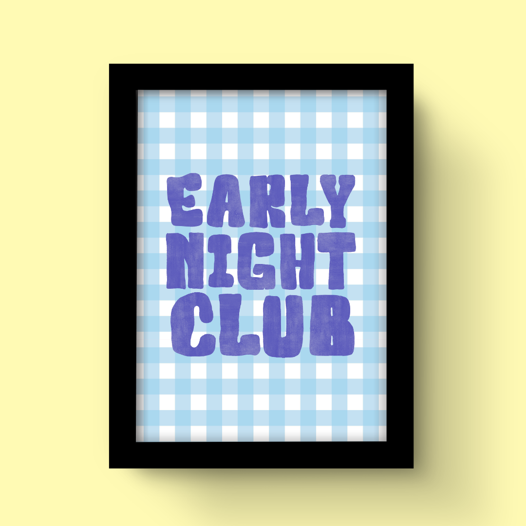 Early Night Club - Art Print