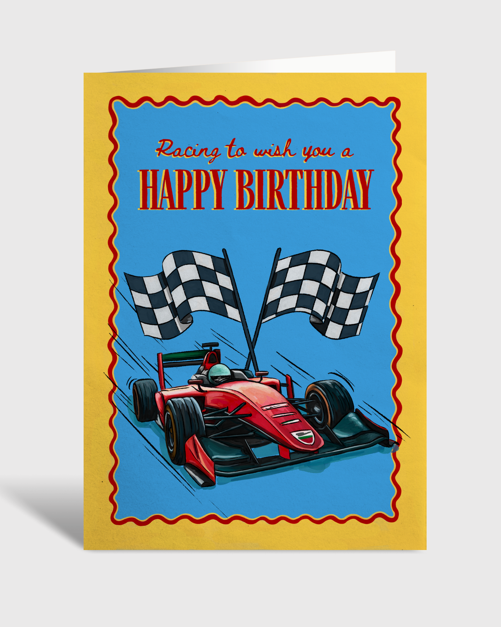 Race Car Birthday Card