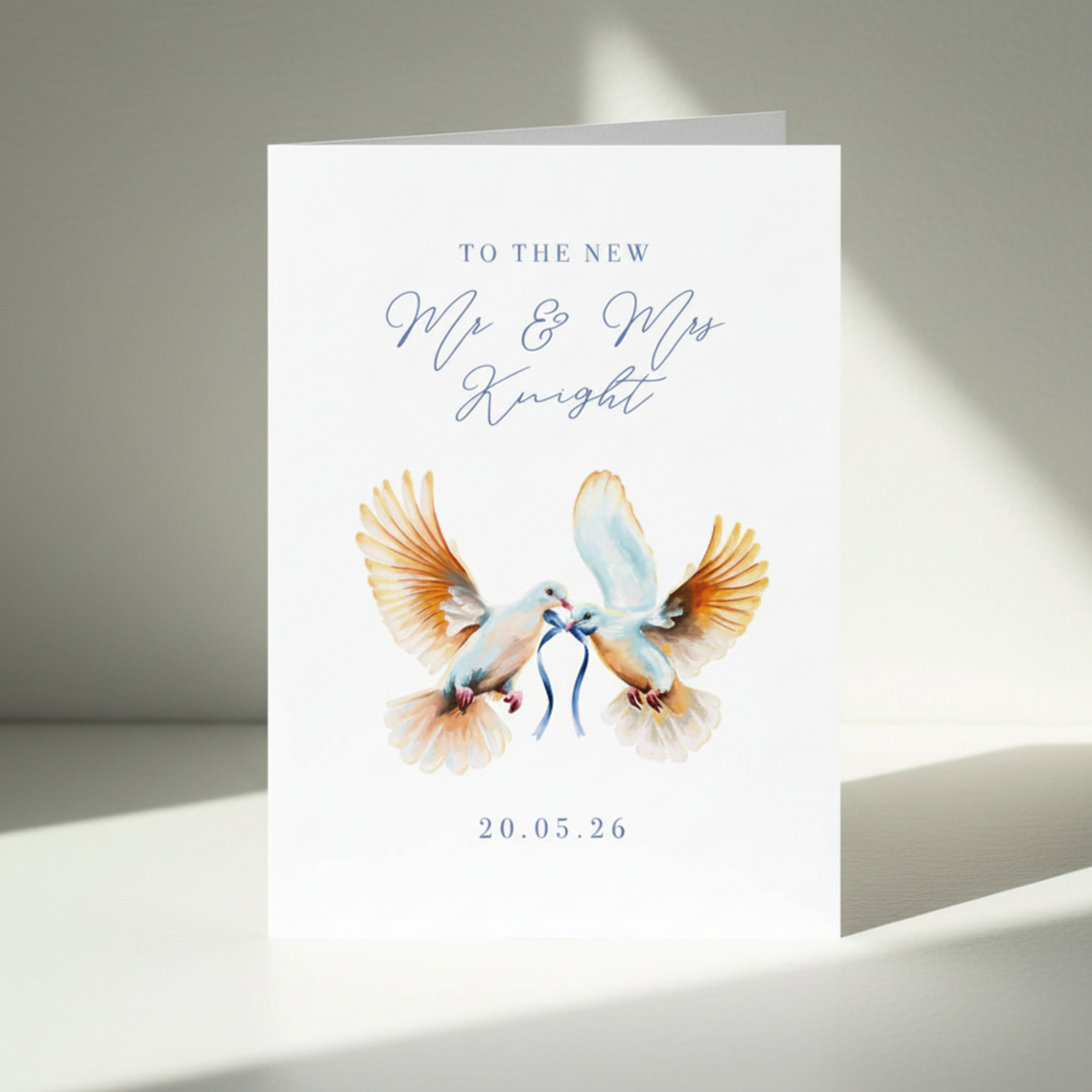 Personalised Mr & Mrs - A6 Card