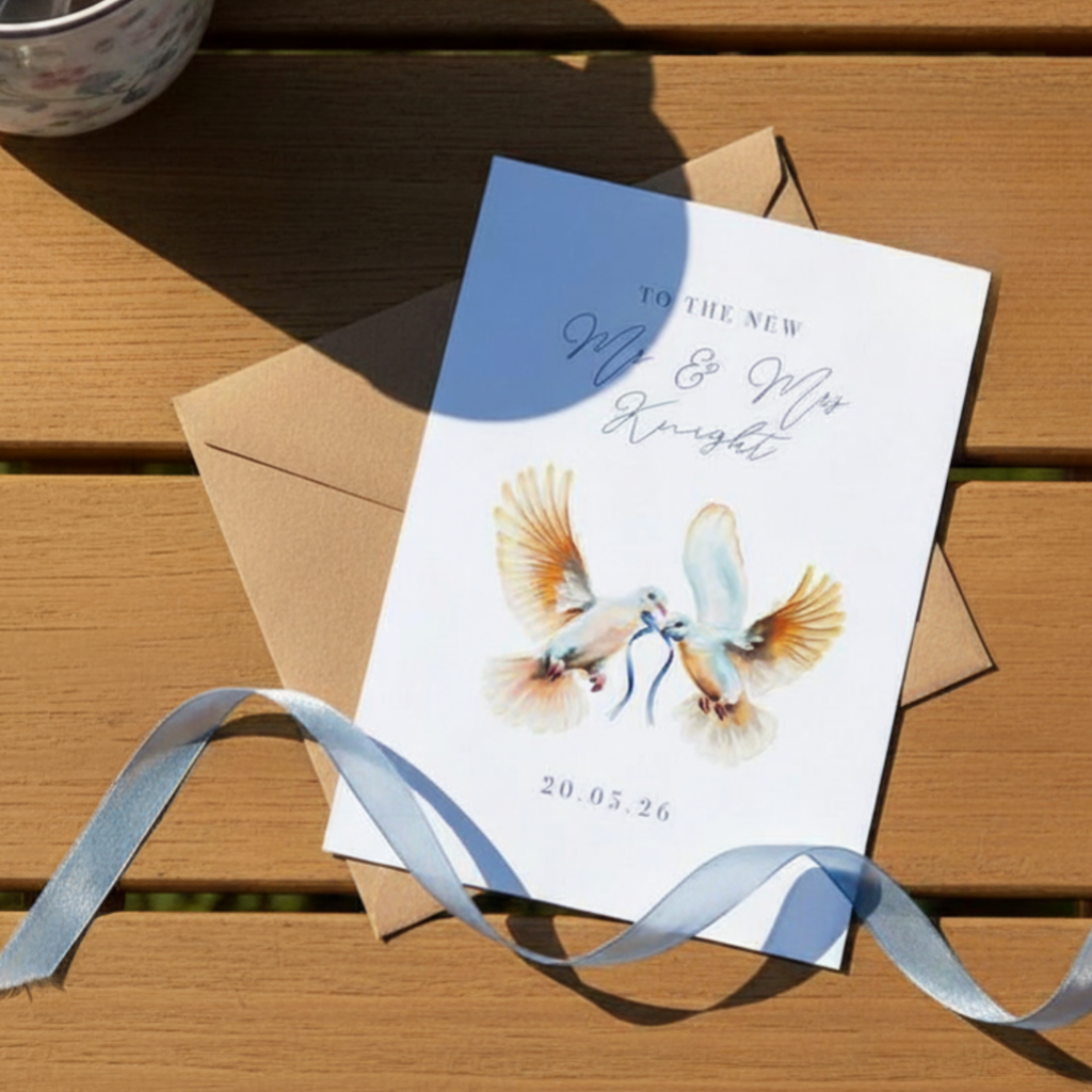 Personalised Mr & Mrs - A6 Card