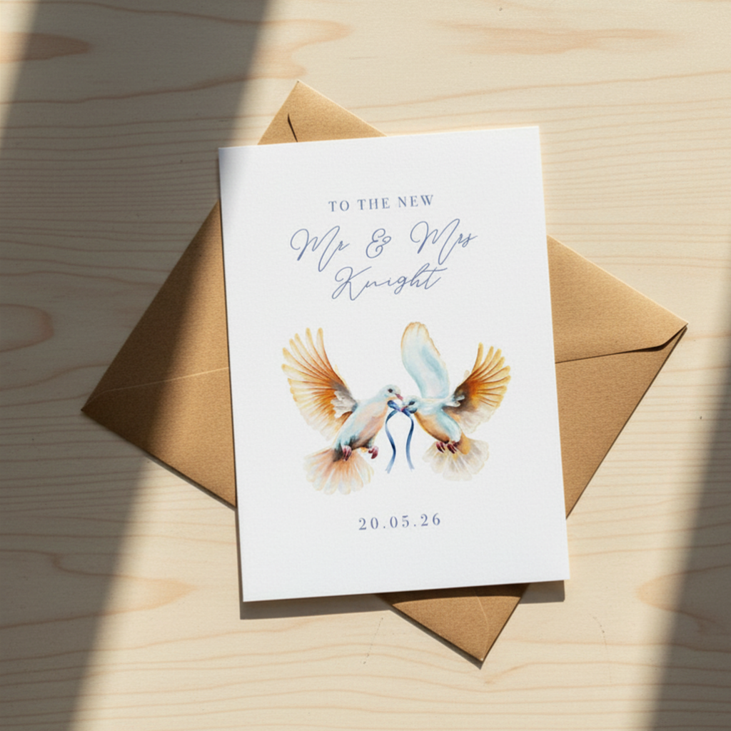 Personalised Mr & Mrs - A6 Card