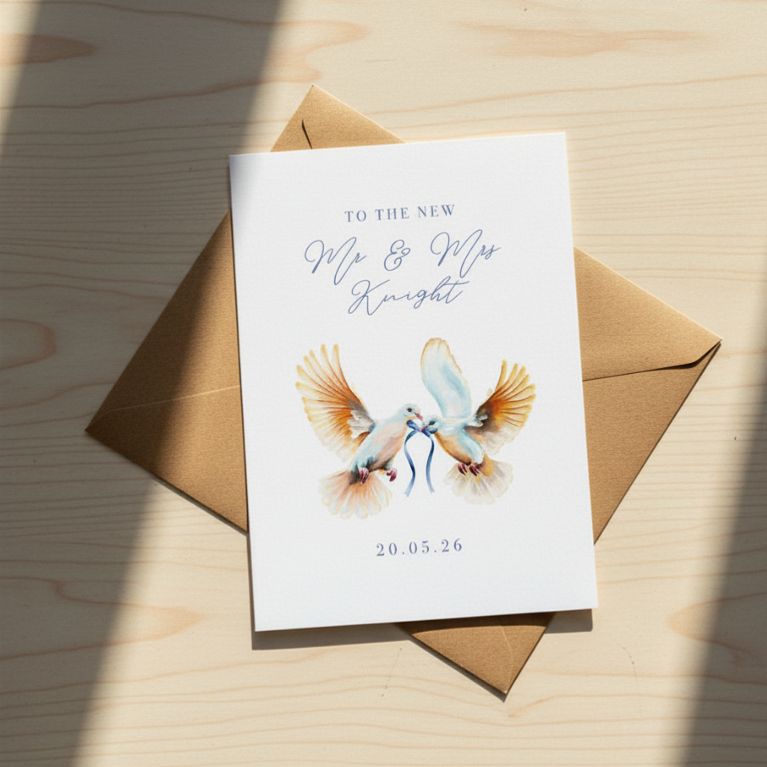 Personalised Mr & Mrs - A6 Card