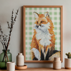 Sitting Fox - Art Print