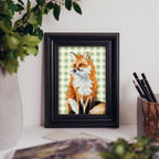 Sitting Fox - Art Print