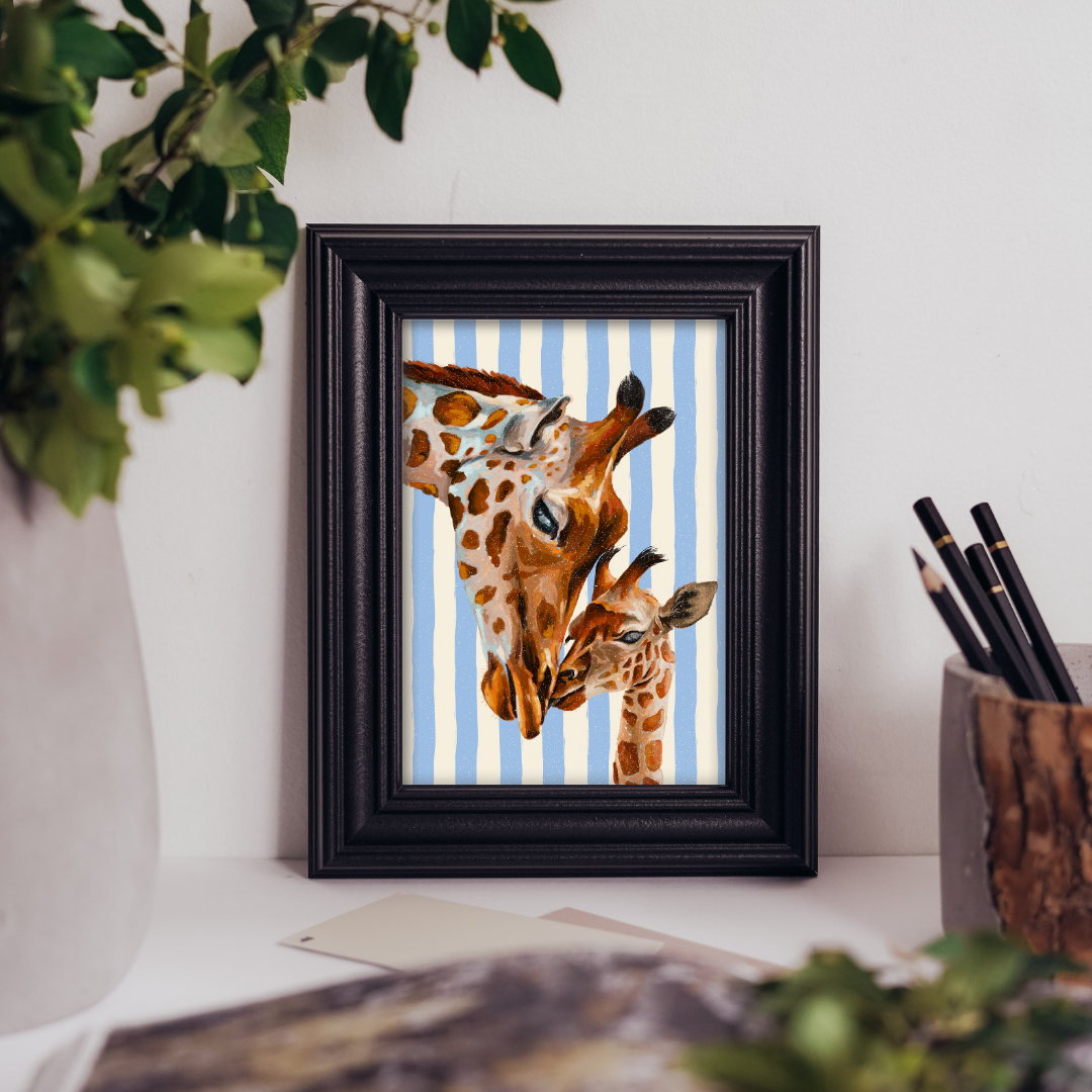 Giraffes - Art Print