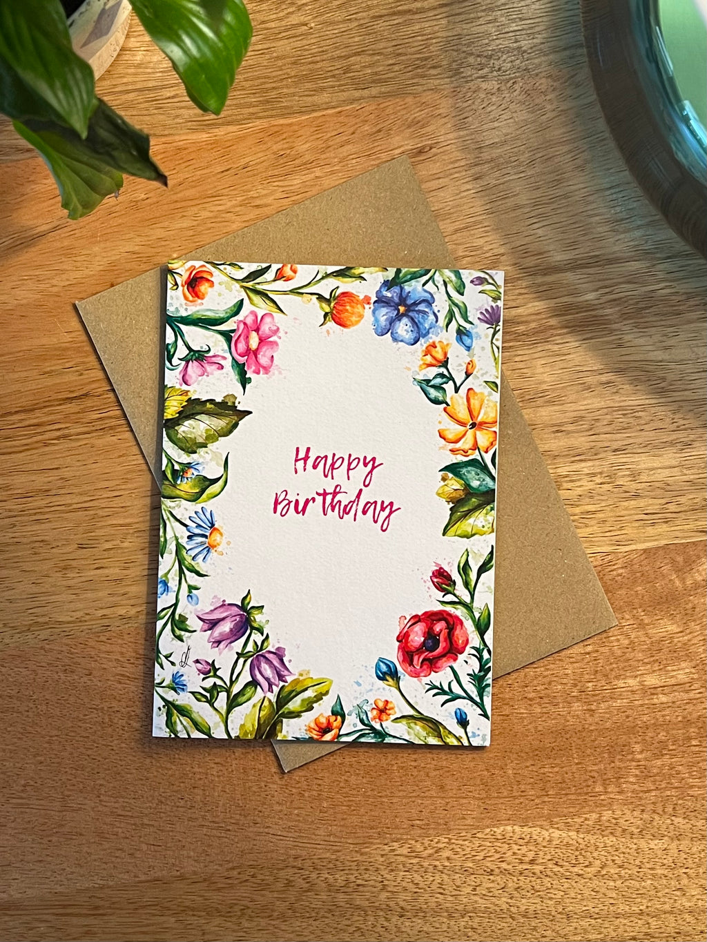 Wildflower Birthday - A6 Card