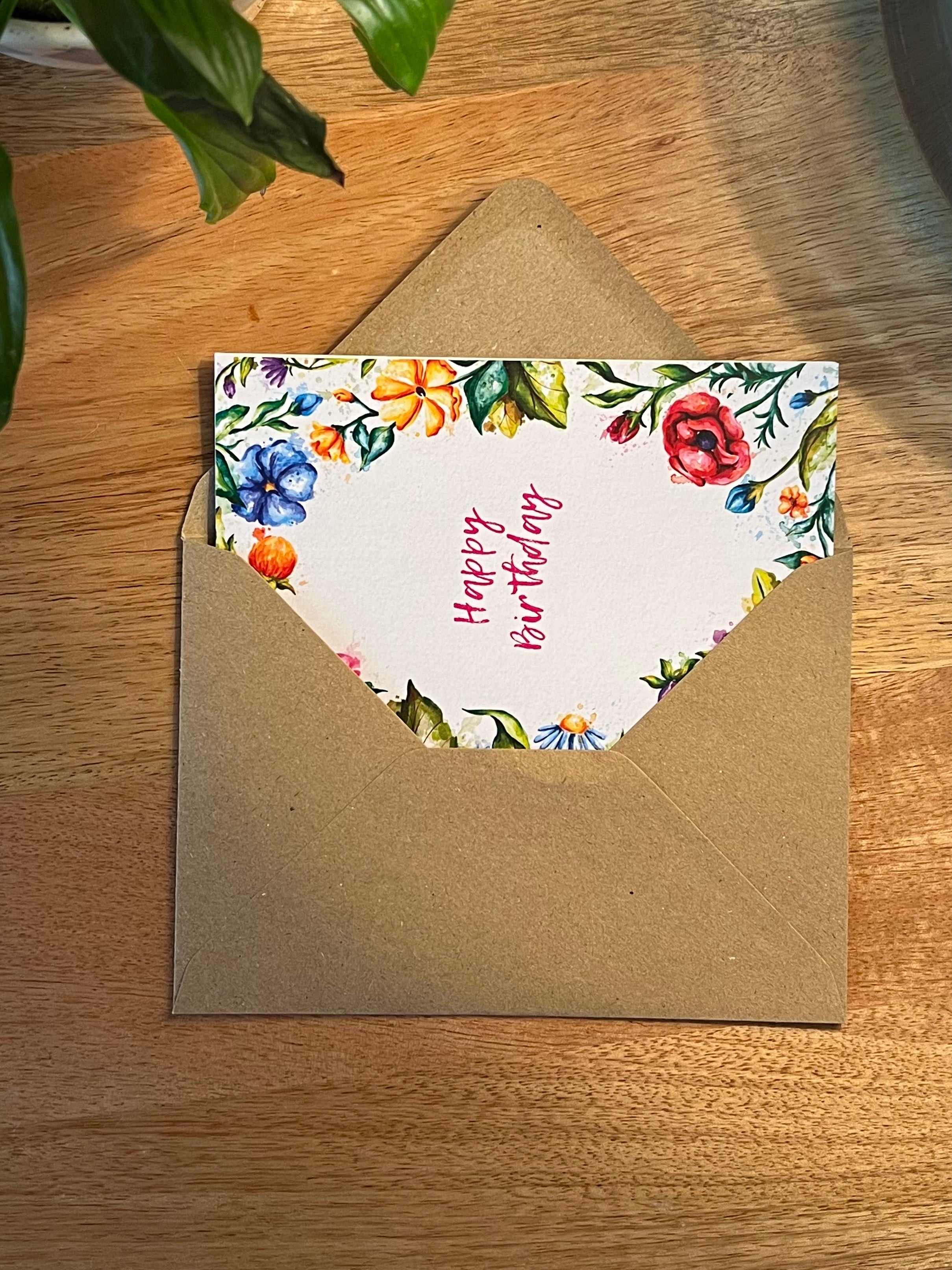 Wildflower Birthday - A6 Card