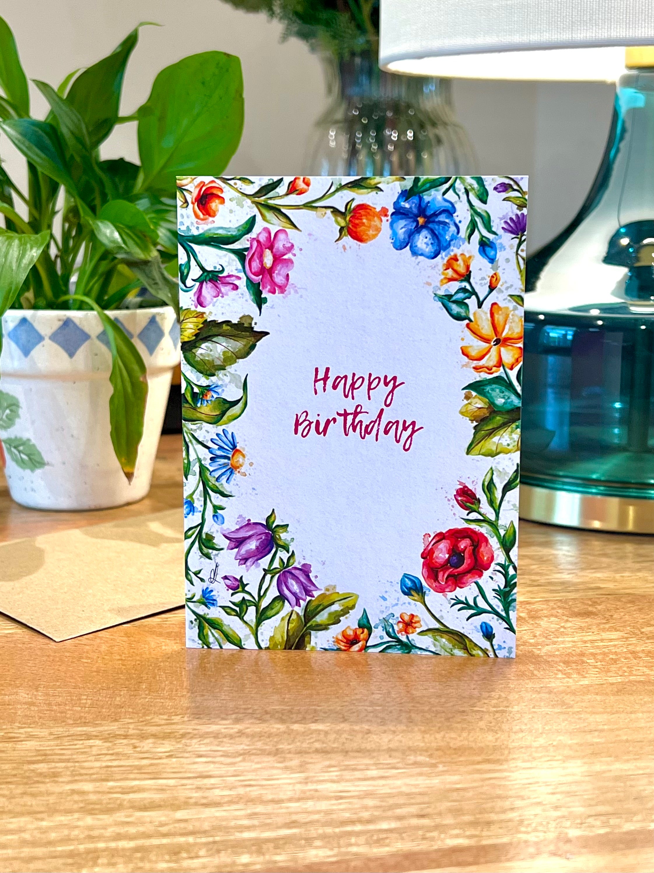 Wildflower Birthday - A6 Card
