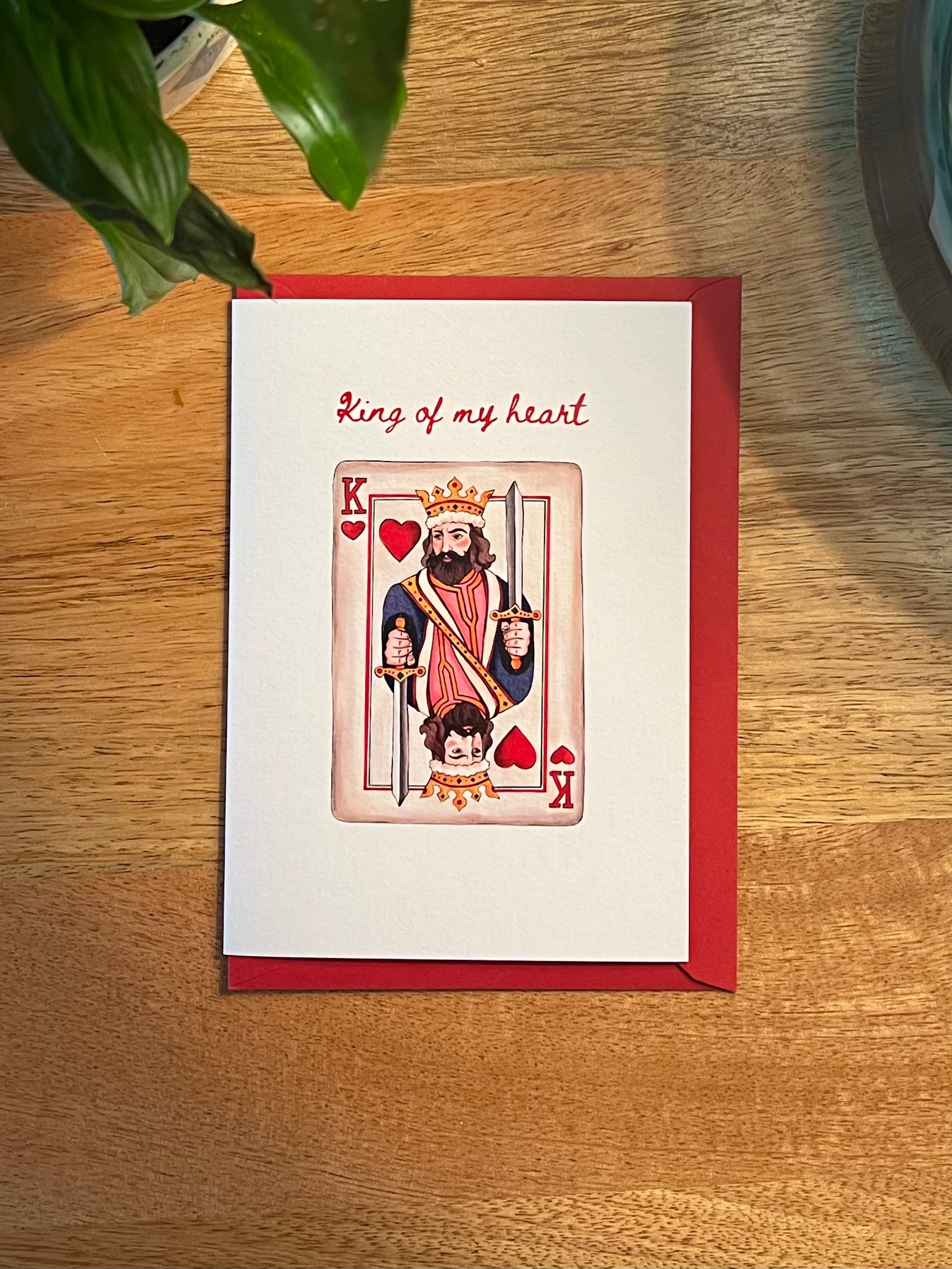 King Of My Heart Love Card