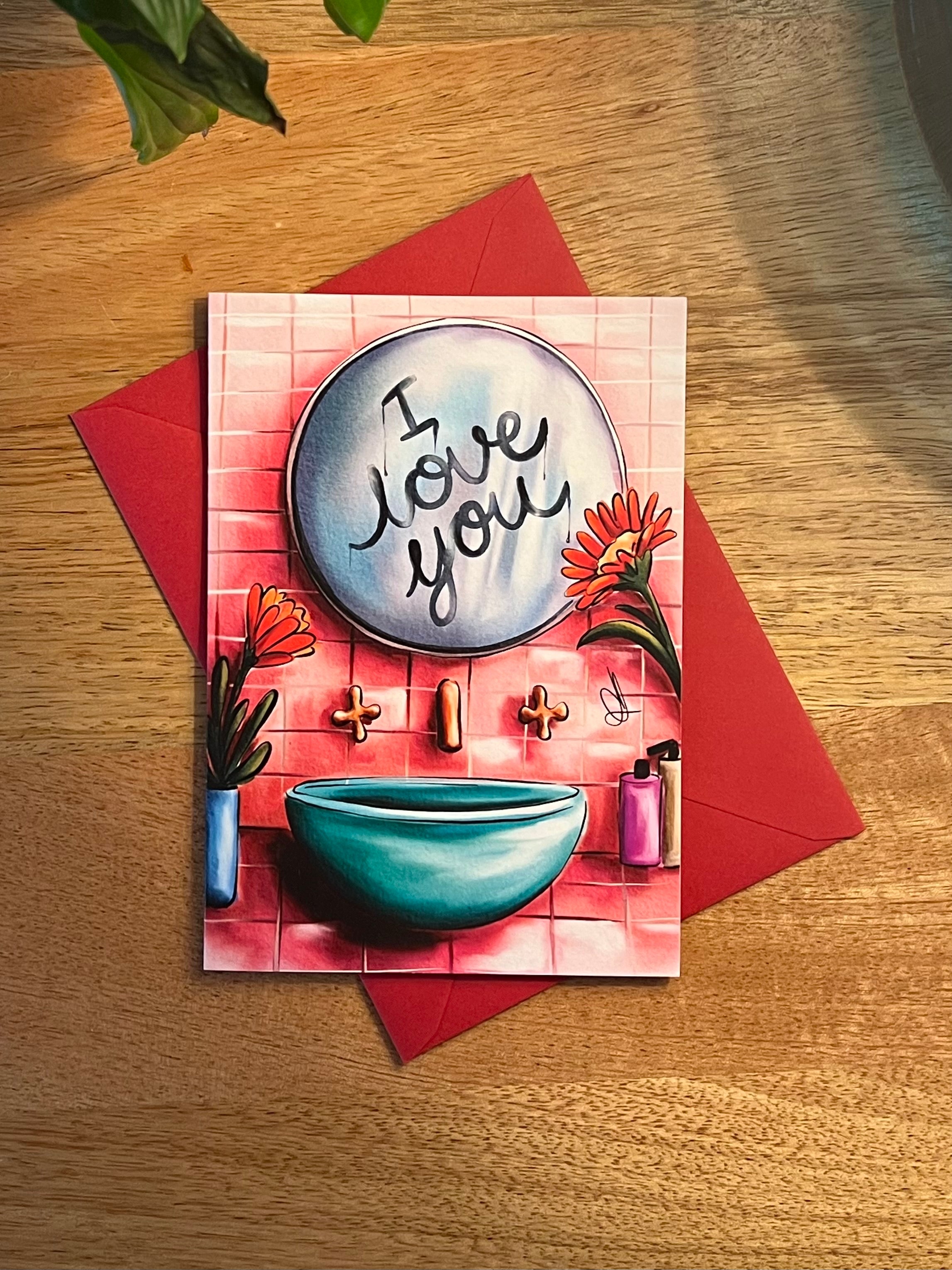 Mirror Message Love Card