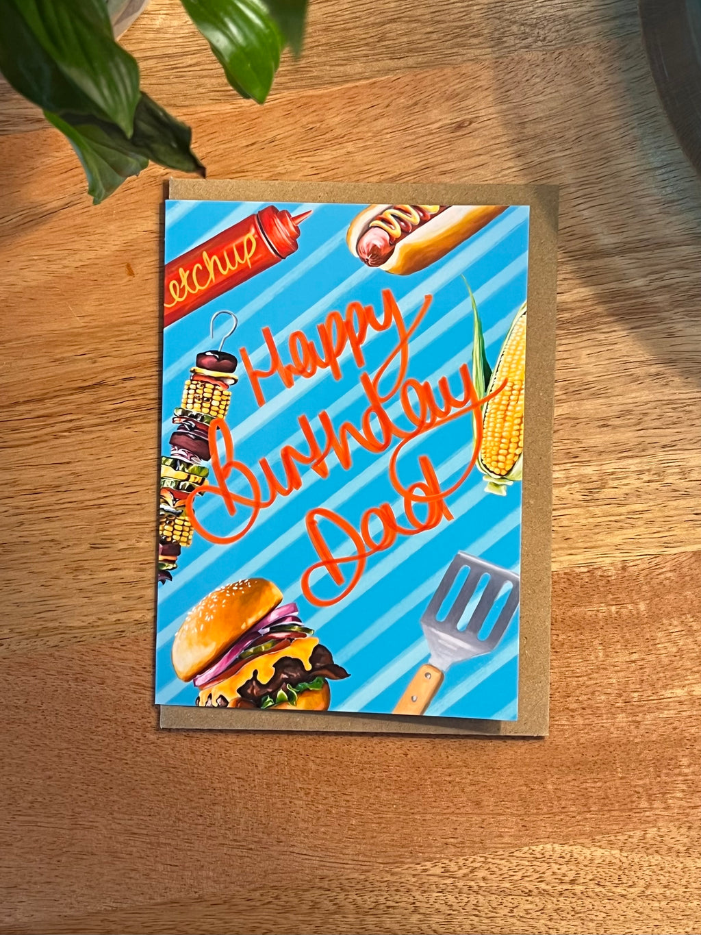 BBQ Dad Birthday - A6 Card