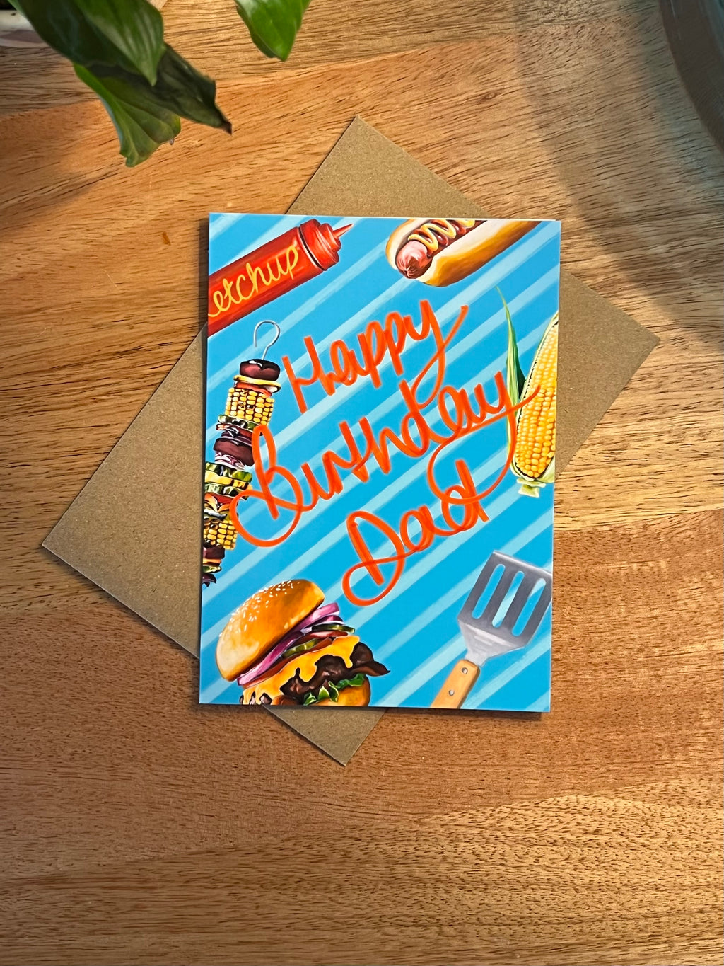 BBQ Dad Birthday - A6 Card