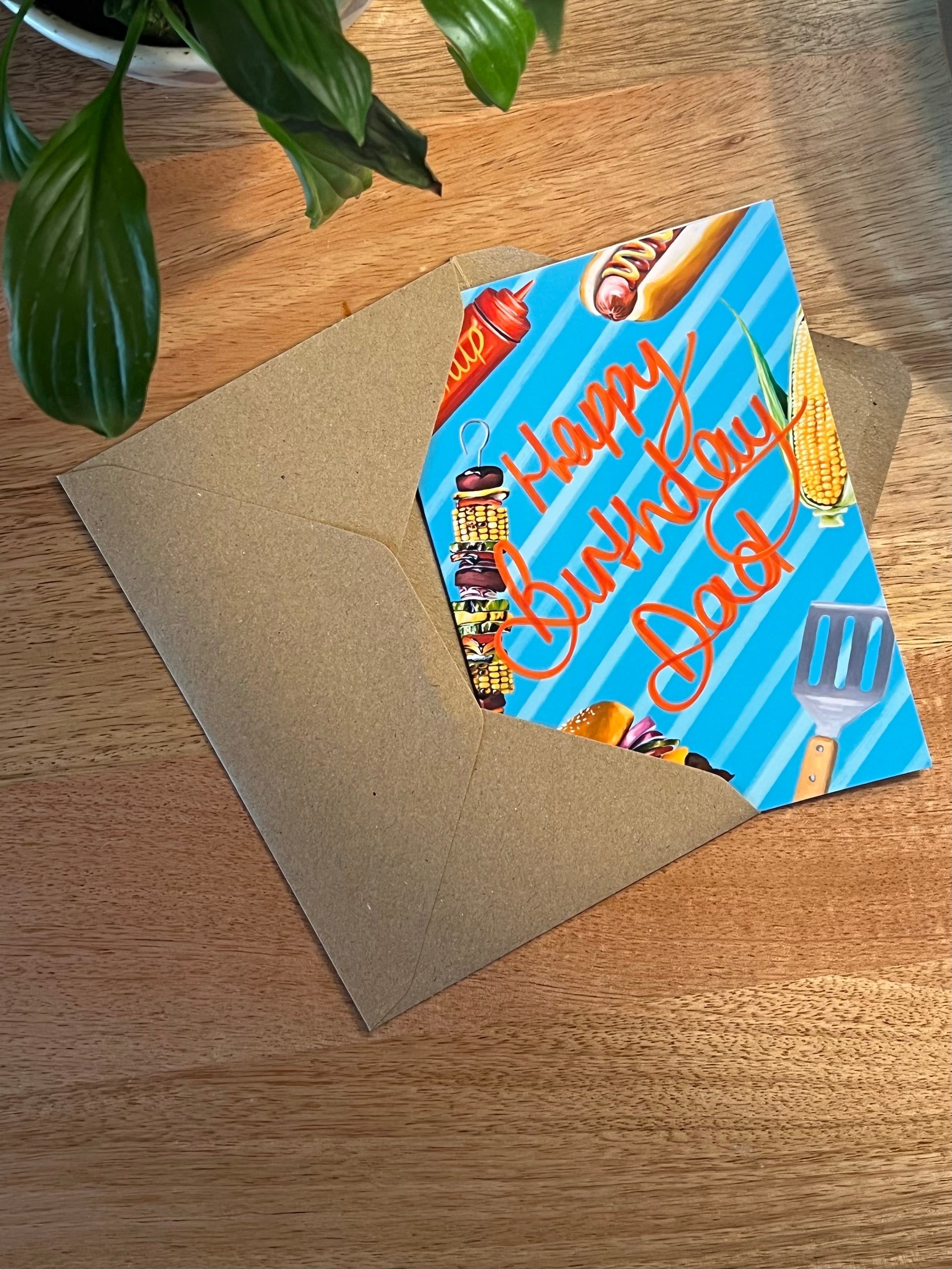 BBQ Dad Birthday - A6 Card