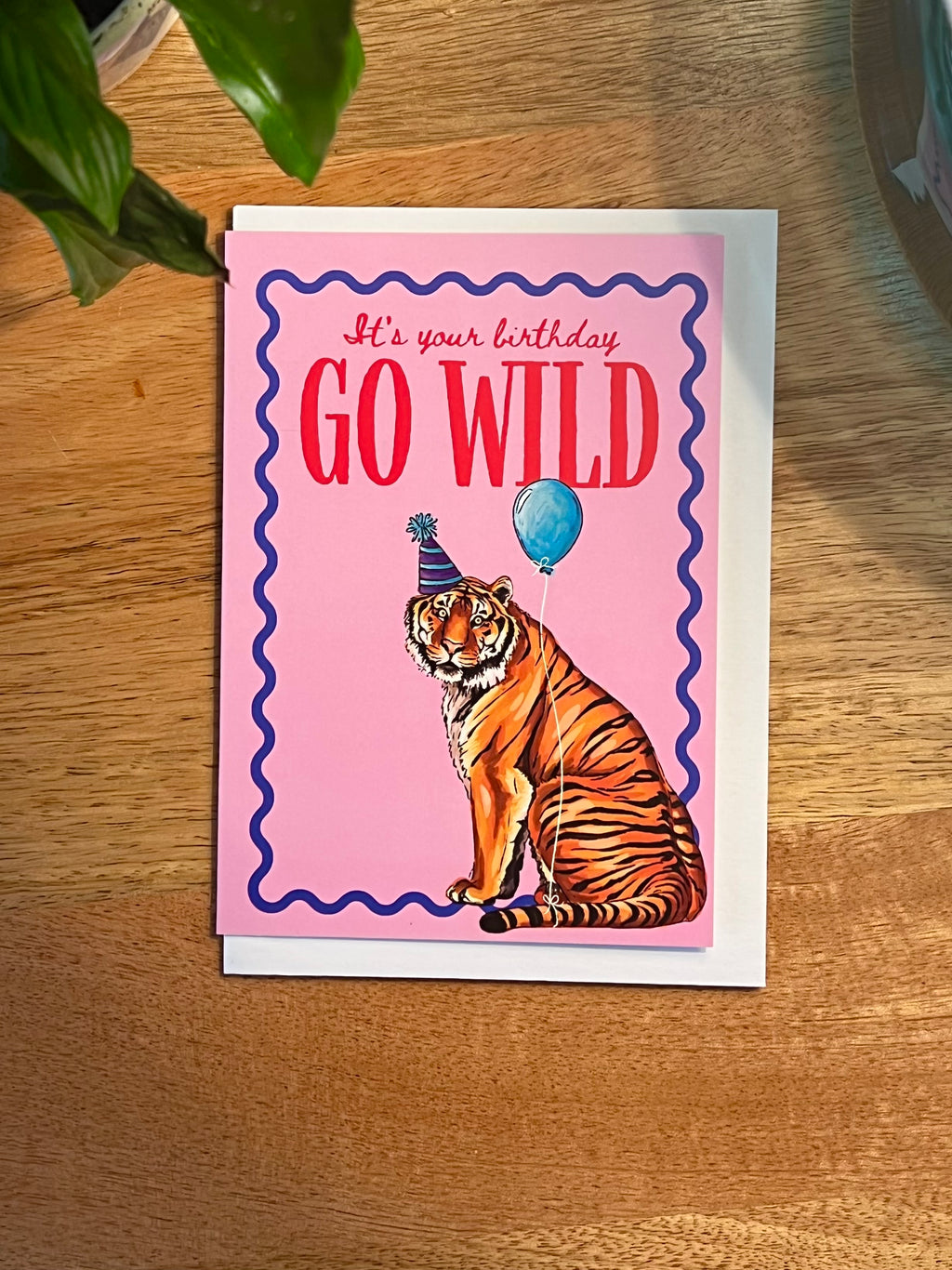 Go Wild Tiger - A6 Card