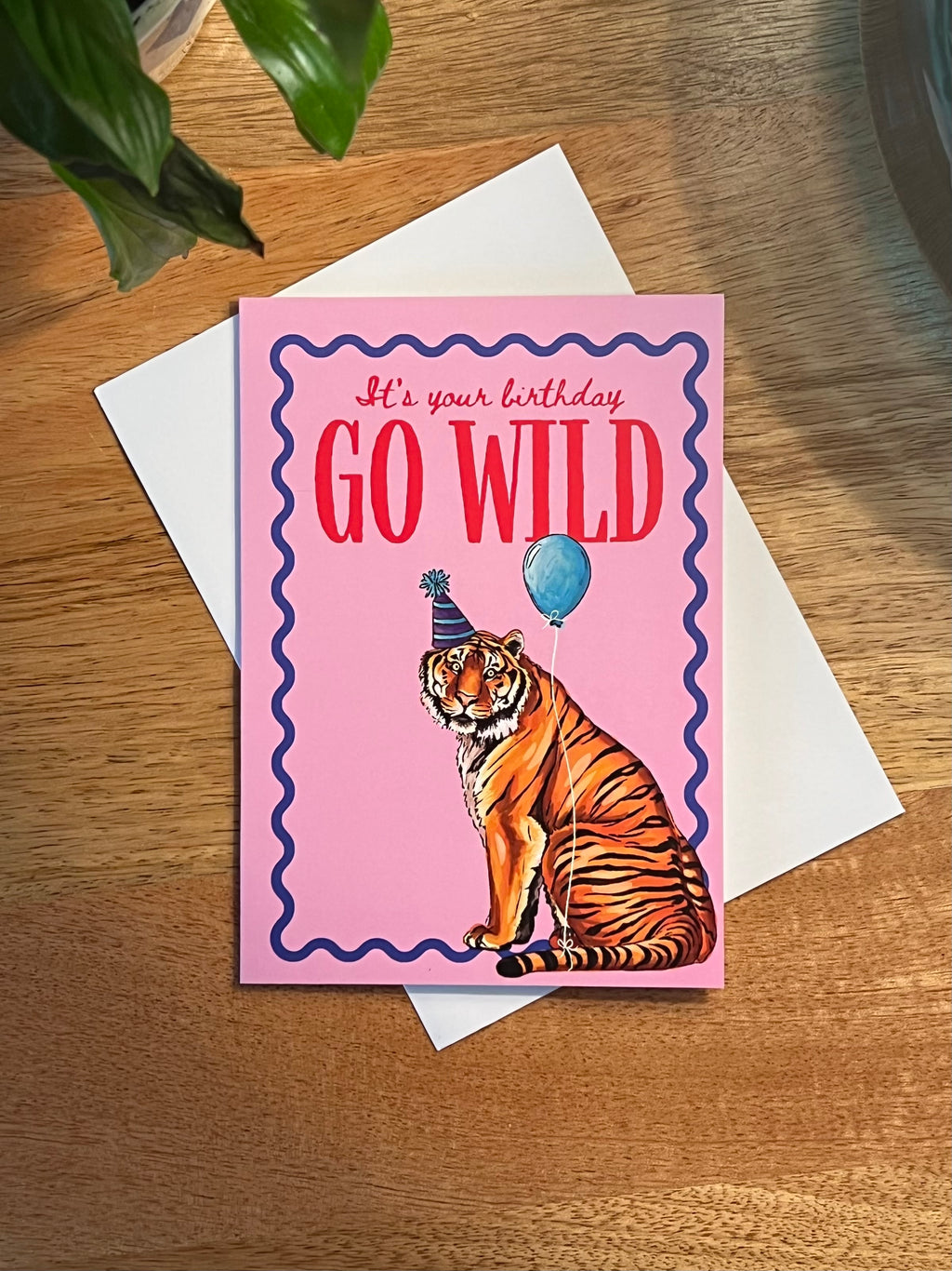 Go Wild Tiger - A6 Card