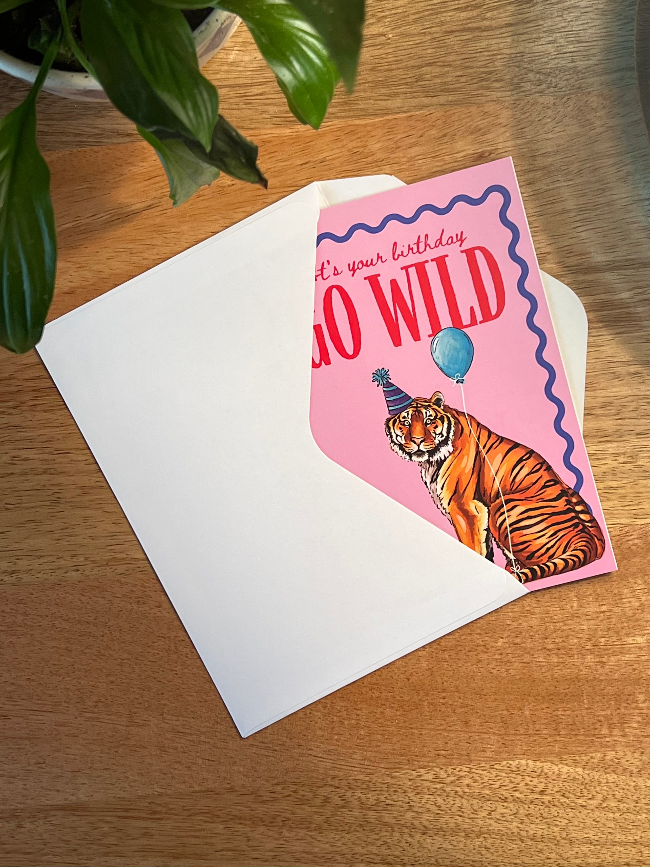 Go Wild Tiger - A6 Card