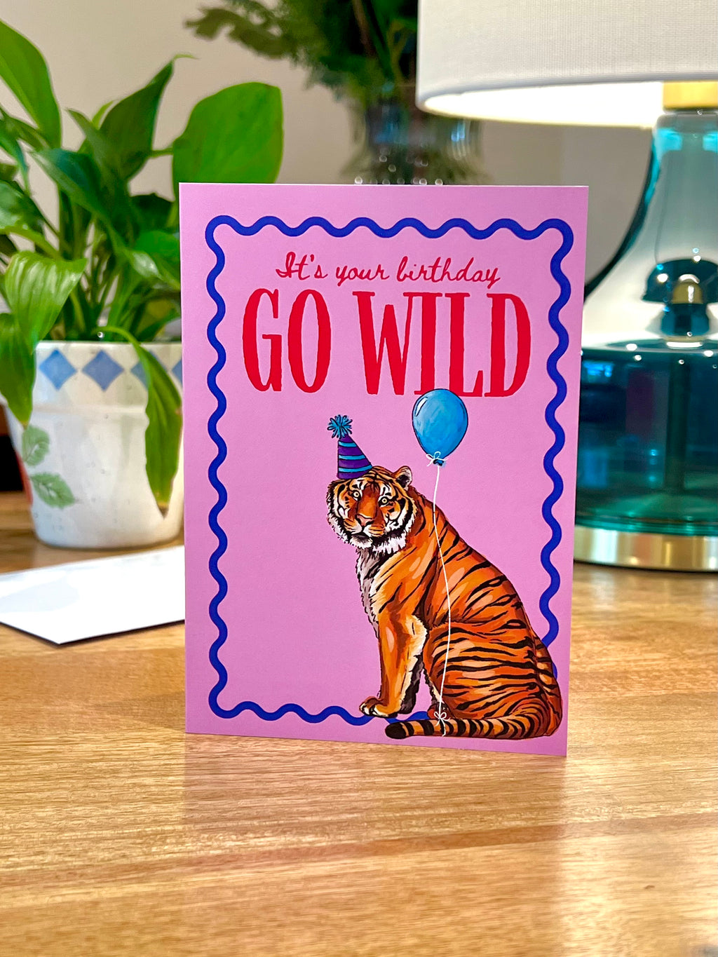 Go Wild Tiger - A6 Card